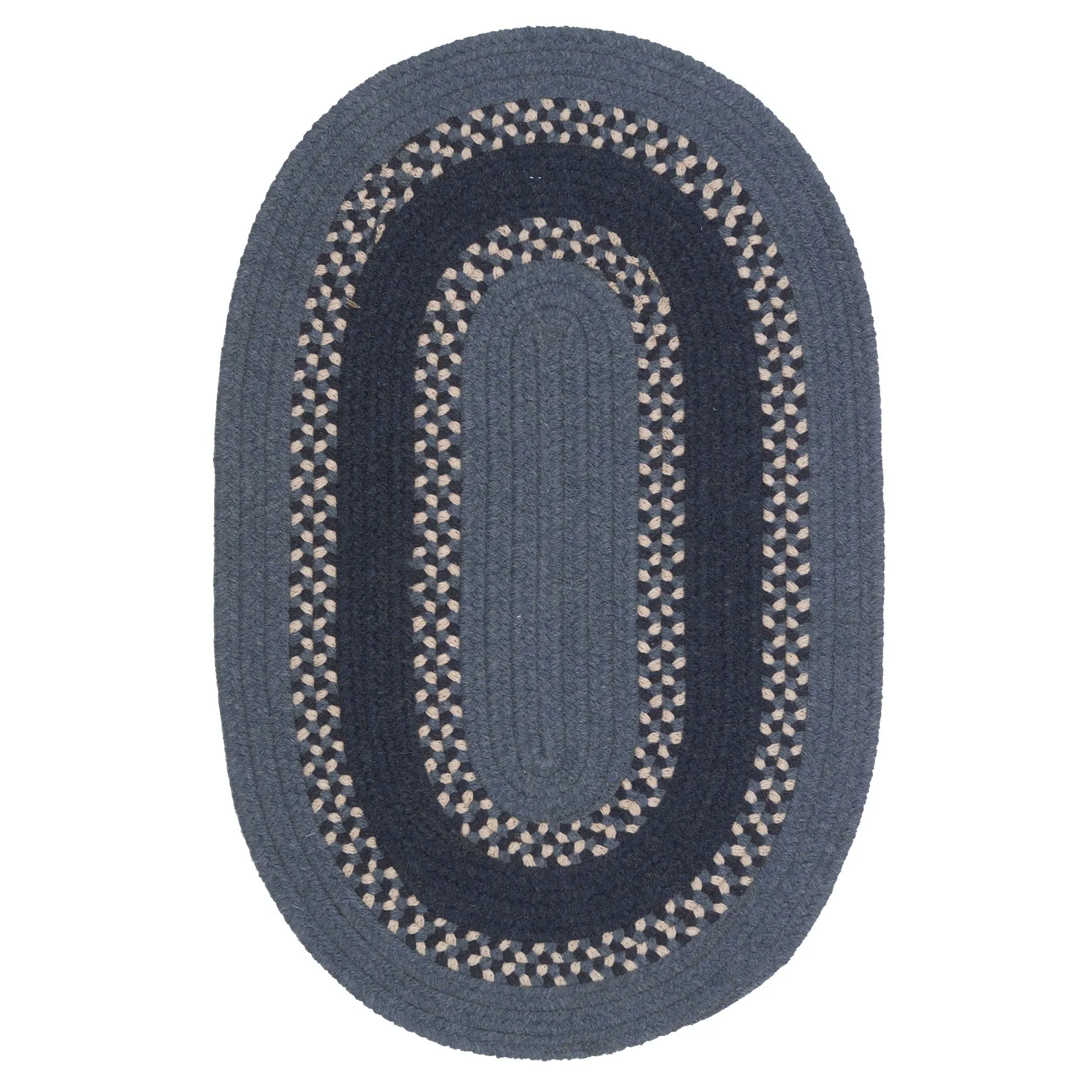 Colonial Mills Corsair Banded Braided Oval Rug
