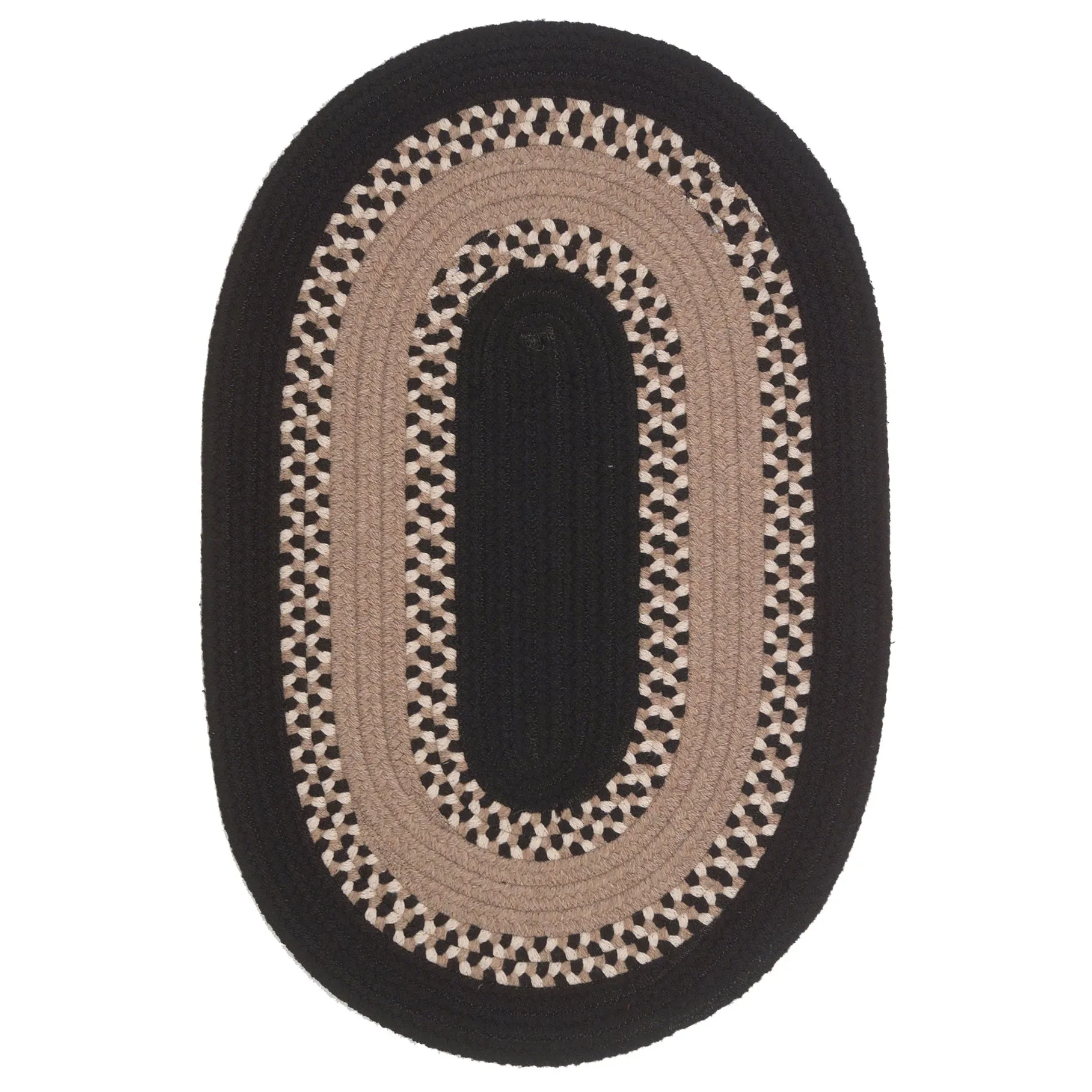 Colonial Mills Corsair Banded Braided Oval Rug