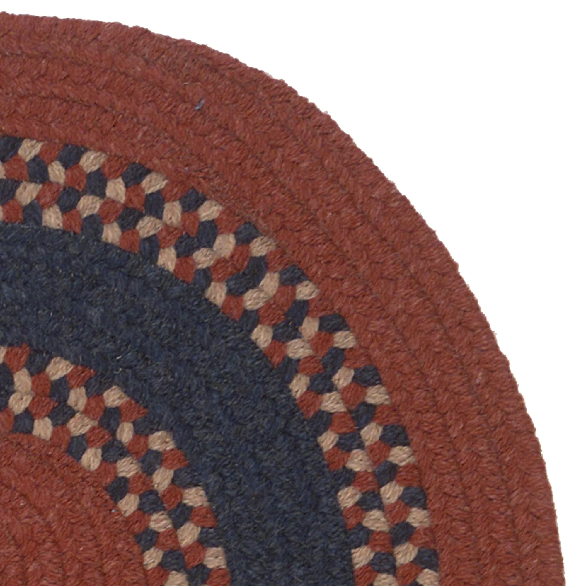 Colonial Mills Corsair Banded Braided Oval Rug