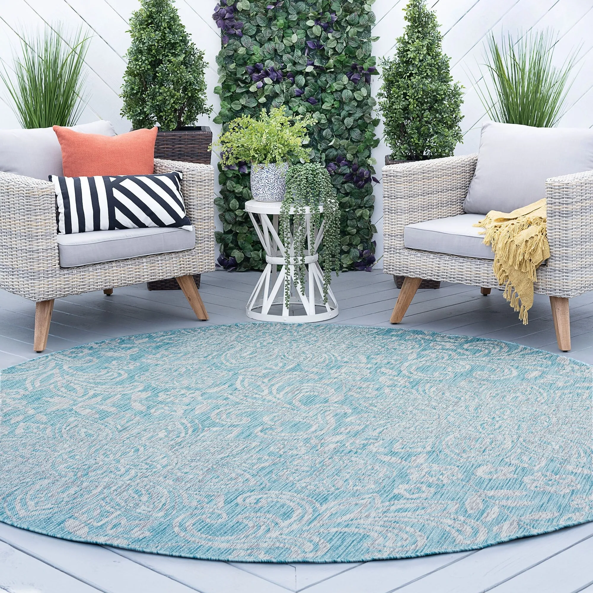 Colonnade Tropical Floral & Botanical Indoor/Outdoor Area Rug