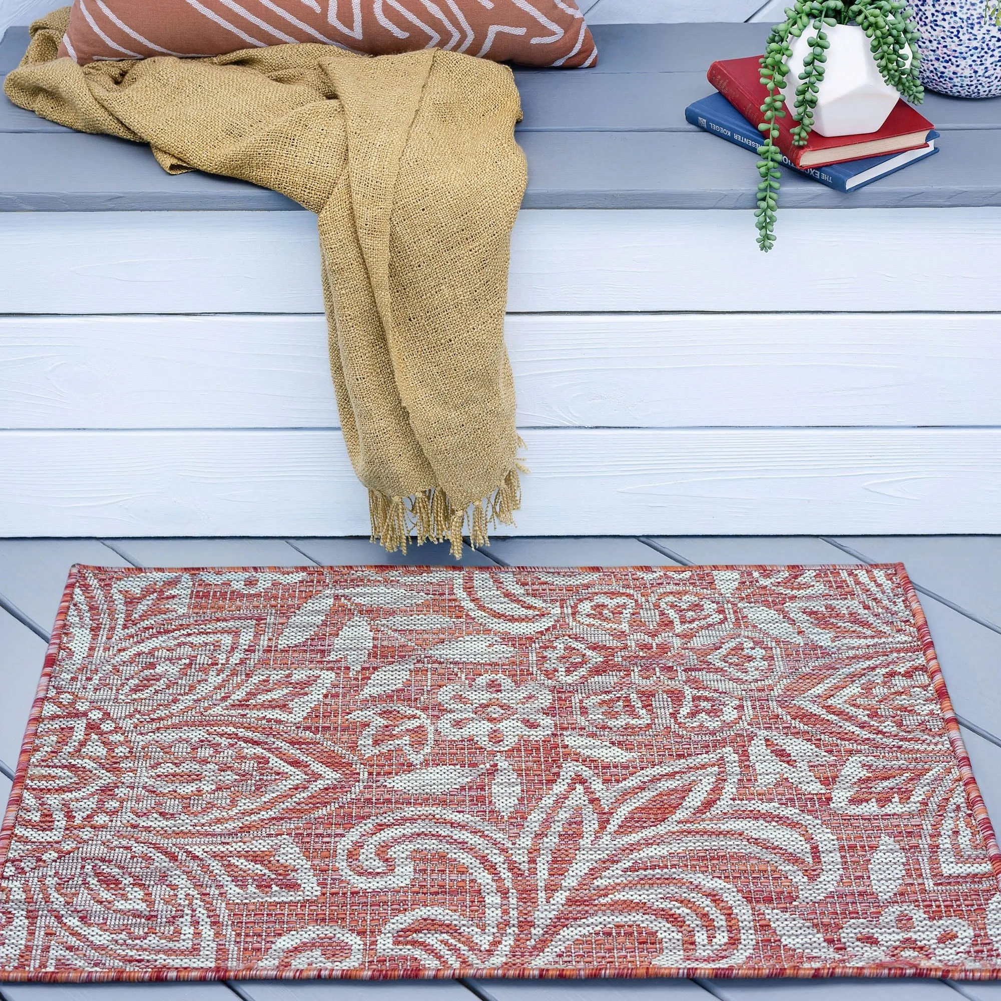 Colonnade Tropical Floral & Botanical Indoor/Outdoor Area Rug
