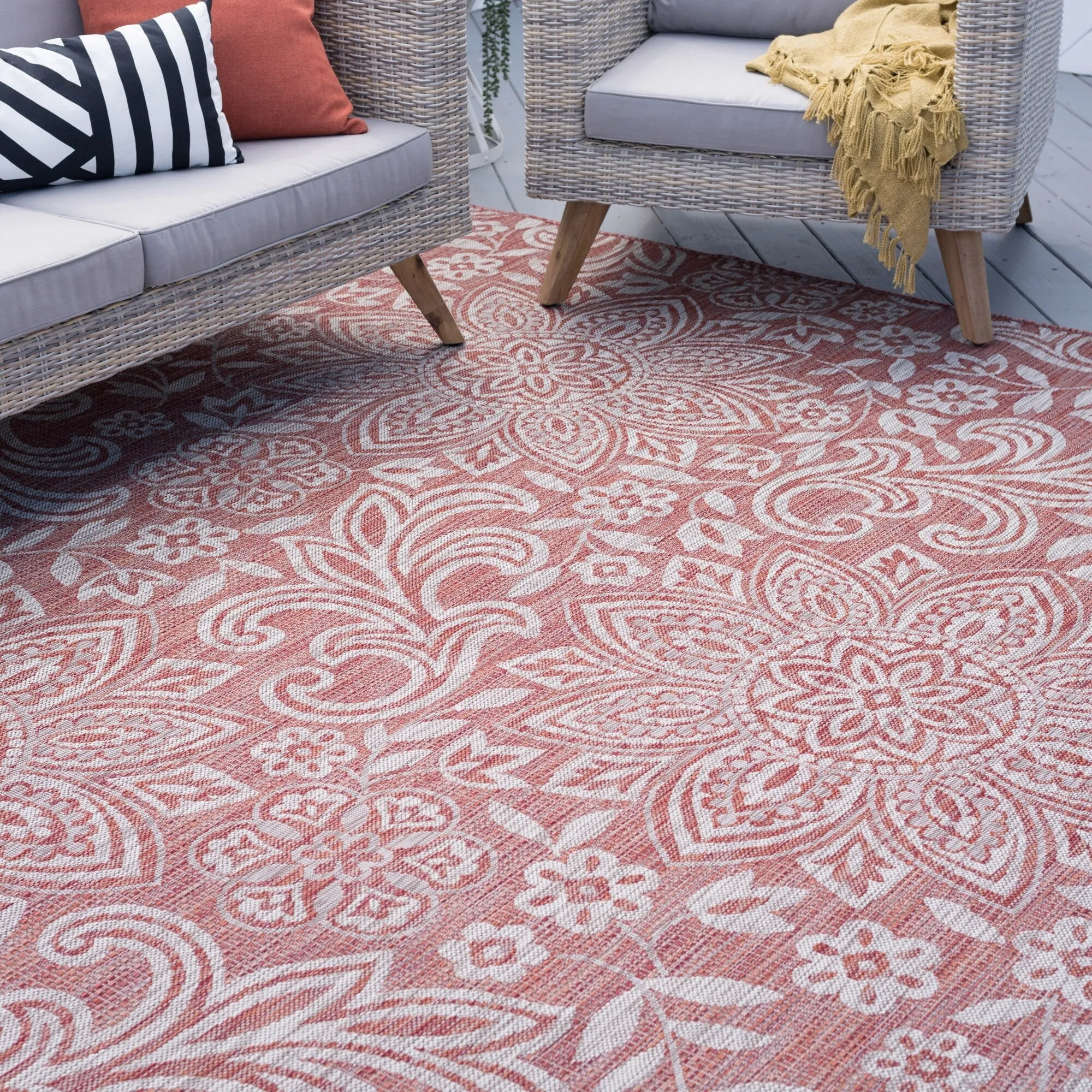 Colonnade Tropical Floral & Botanical Indoor/Outdoor Area Rug