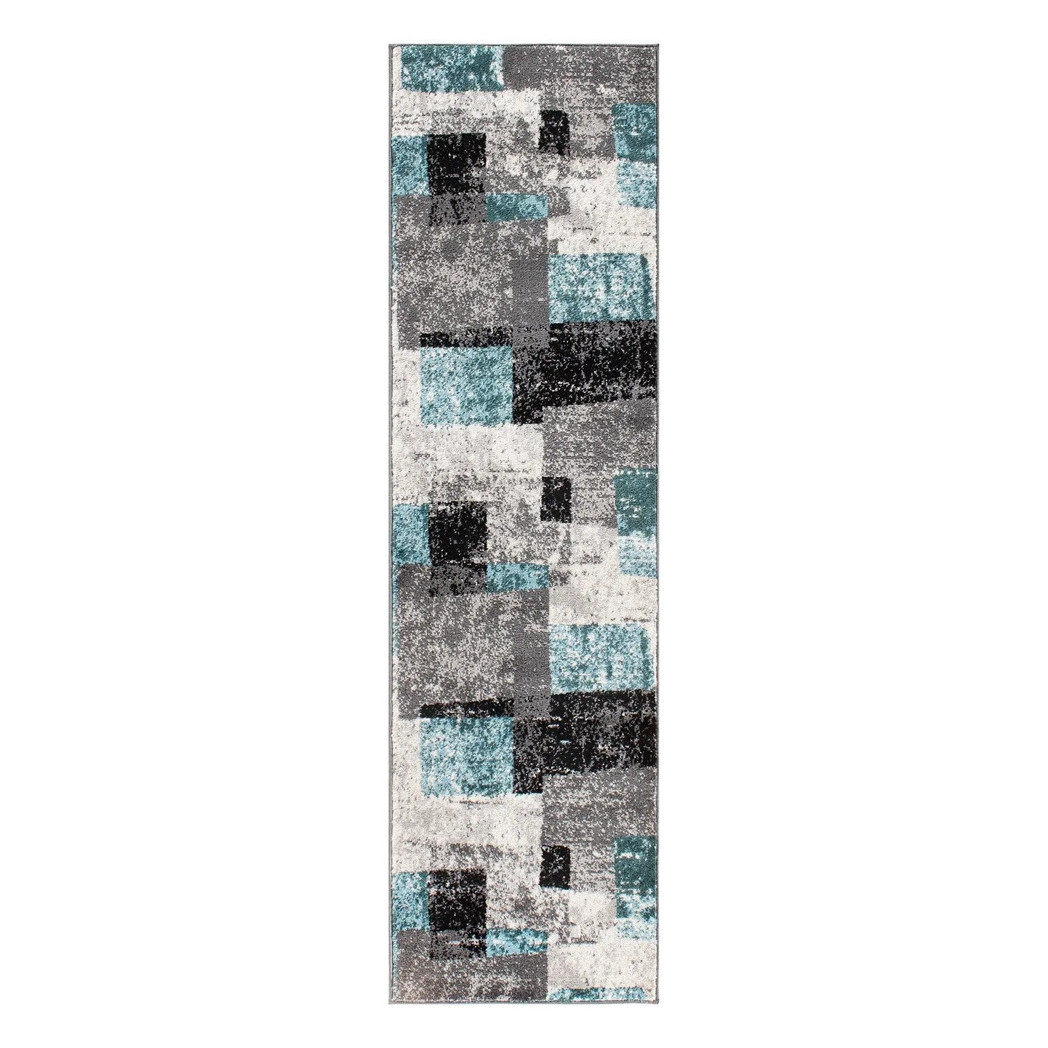 Contemporary Abstract Boxes Area Rug