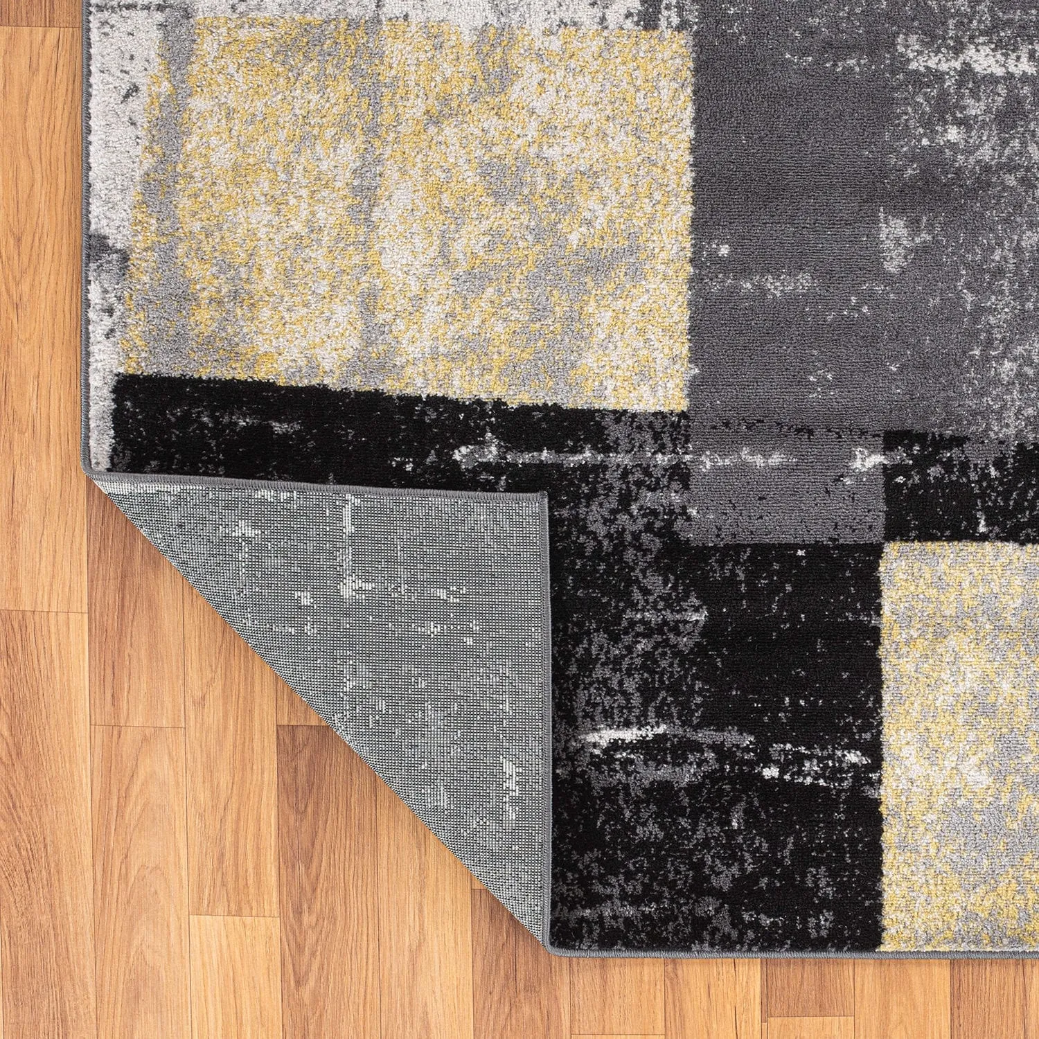 Contemporary Abstract Boxes Area Rug