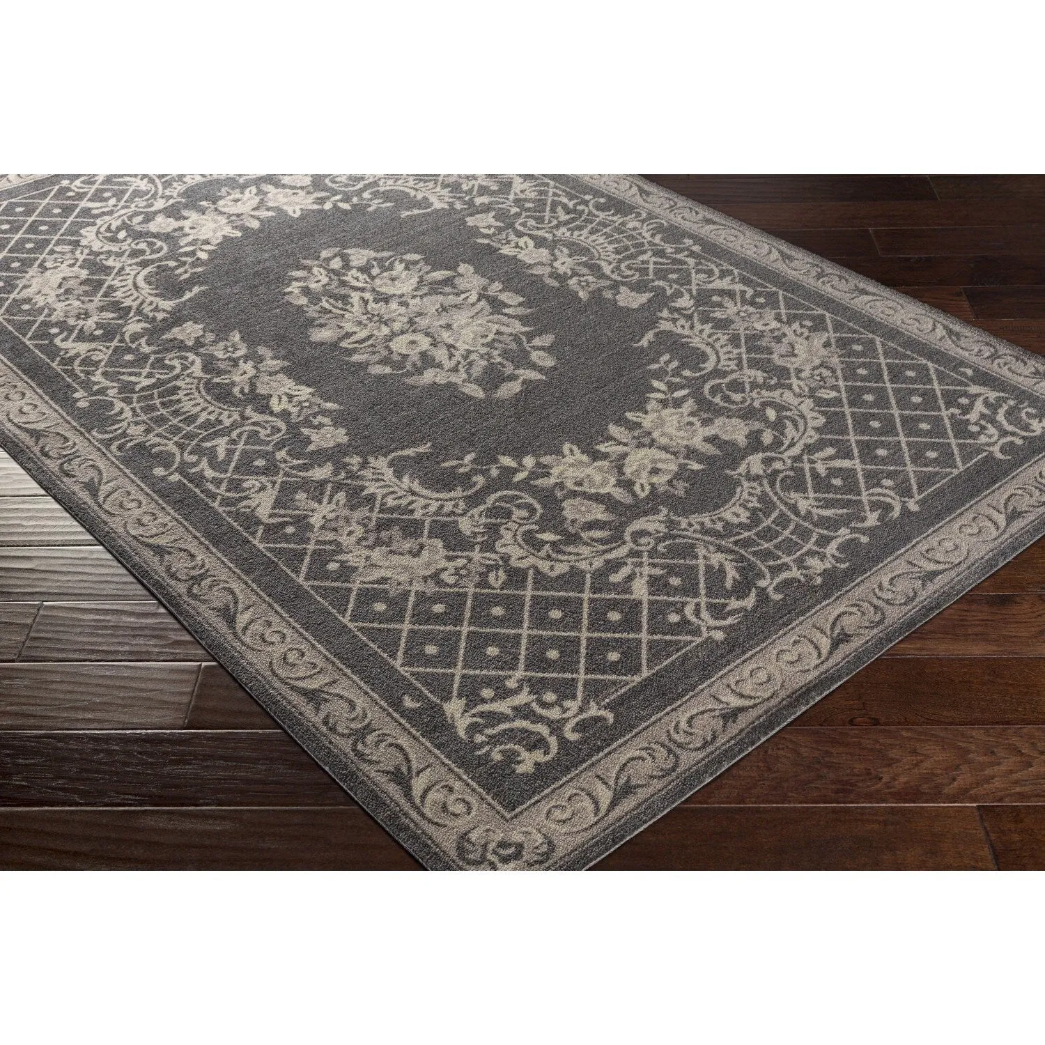 Copper Grove Hilliard Blue Polyester Area Rug