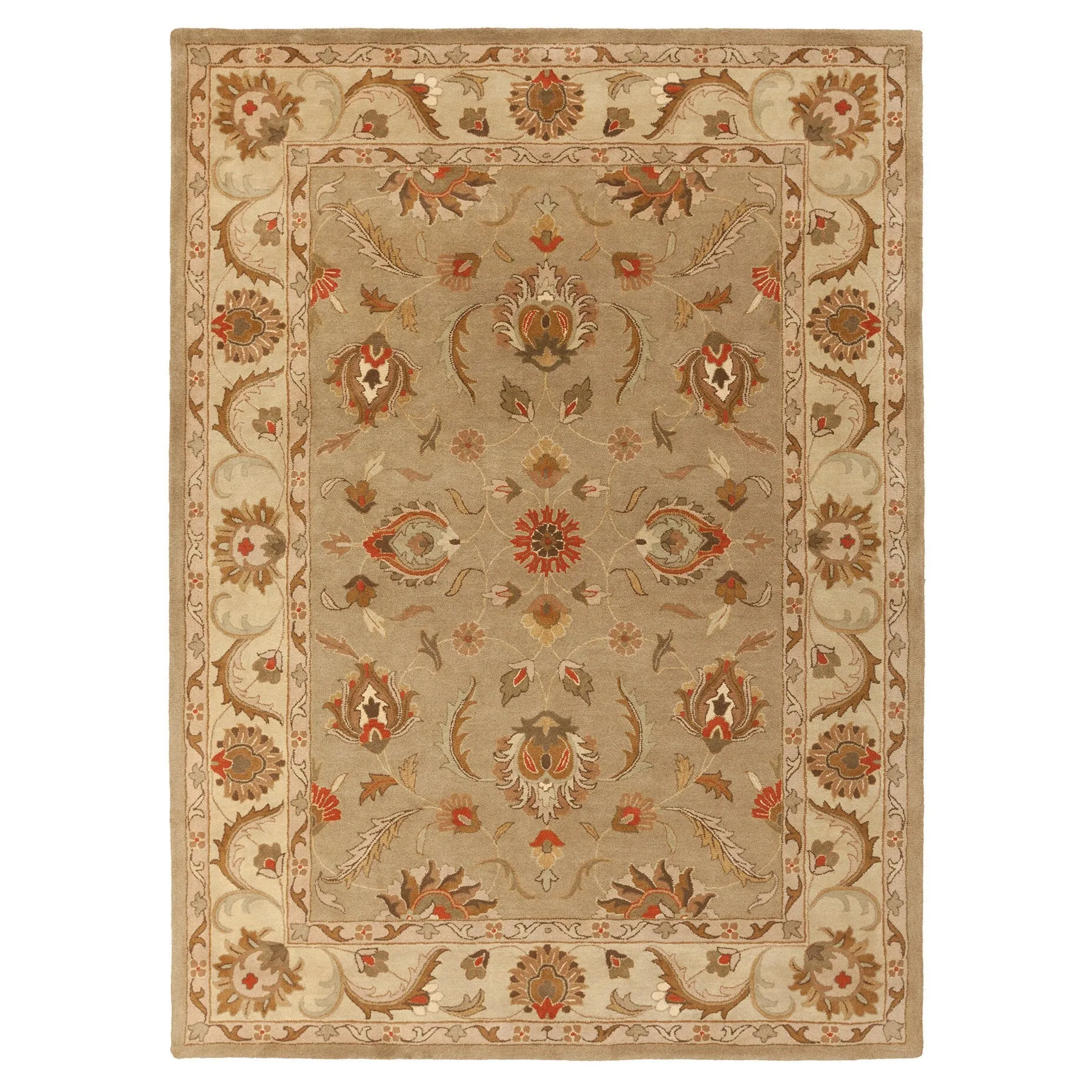 Copper Grove Karelini Hand-Tufted Bordered Traditional Wool Rug