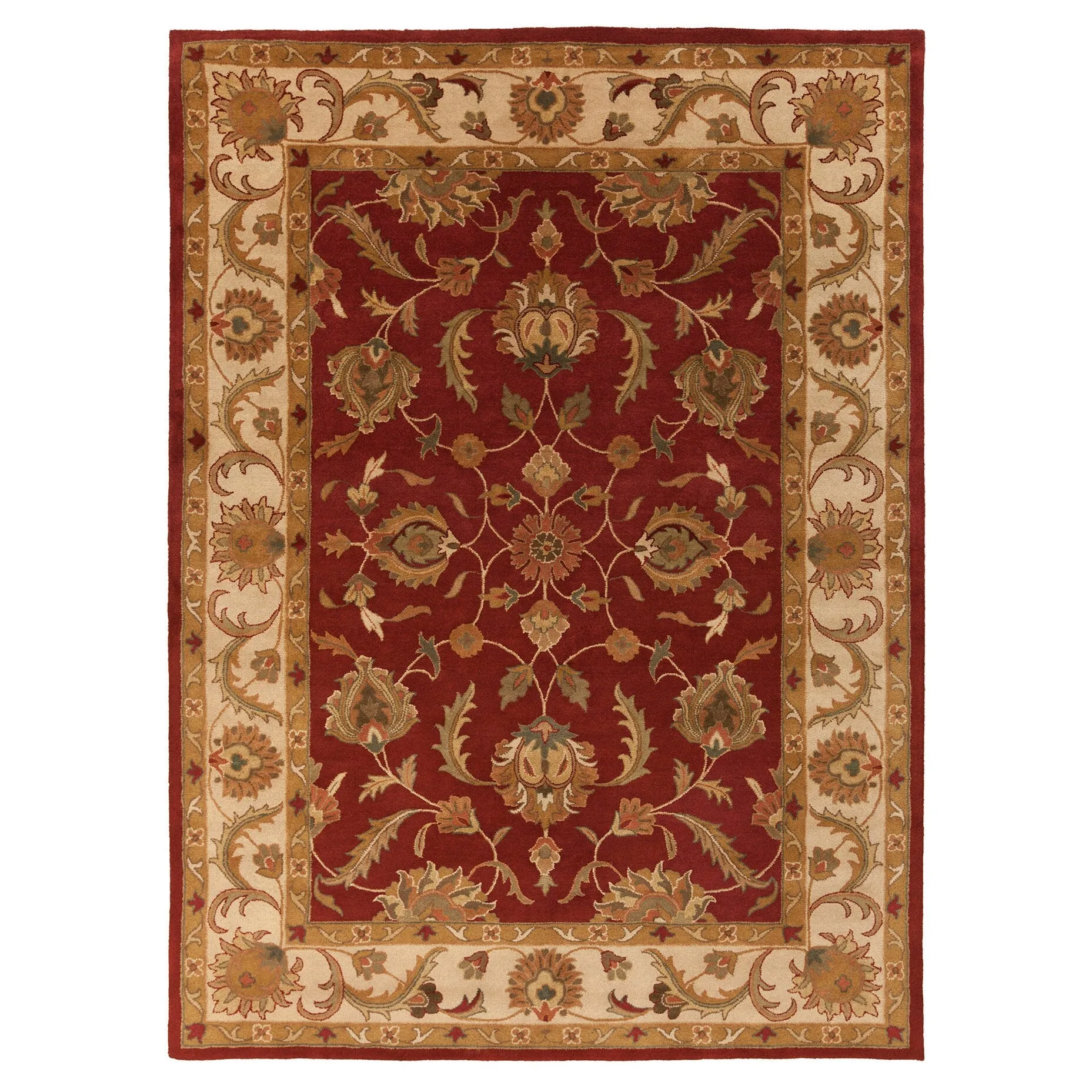Copper Grove Karelini Hand-Tufted Bordered Traditional Wool Rug
