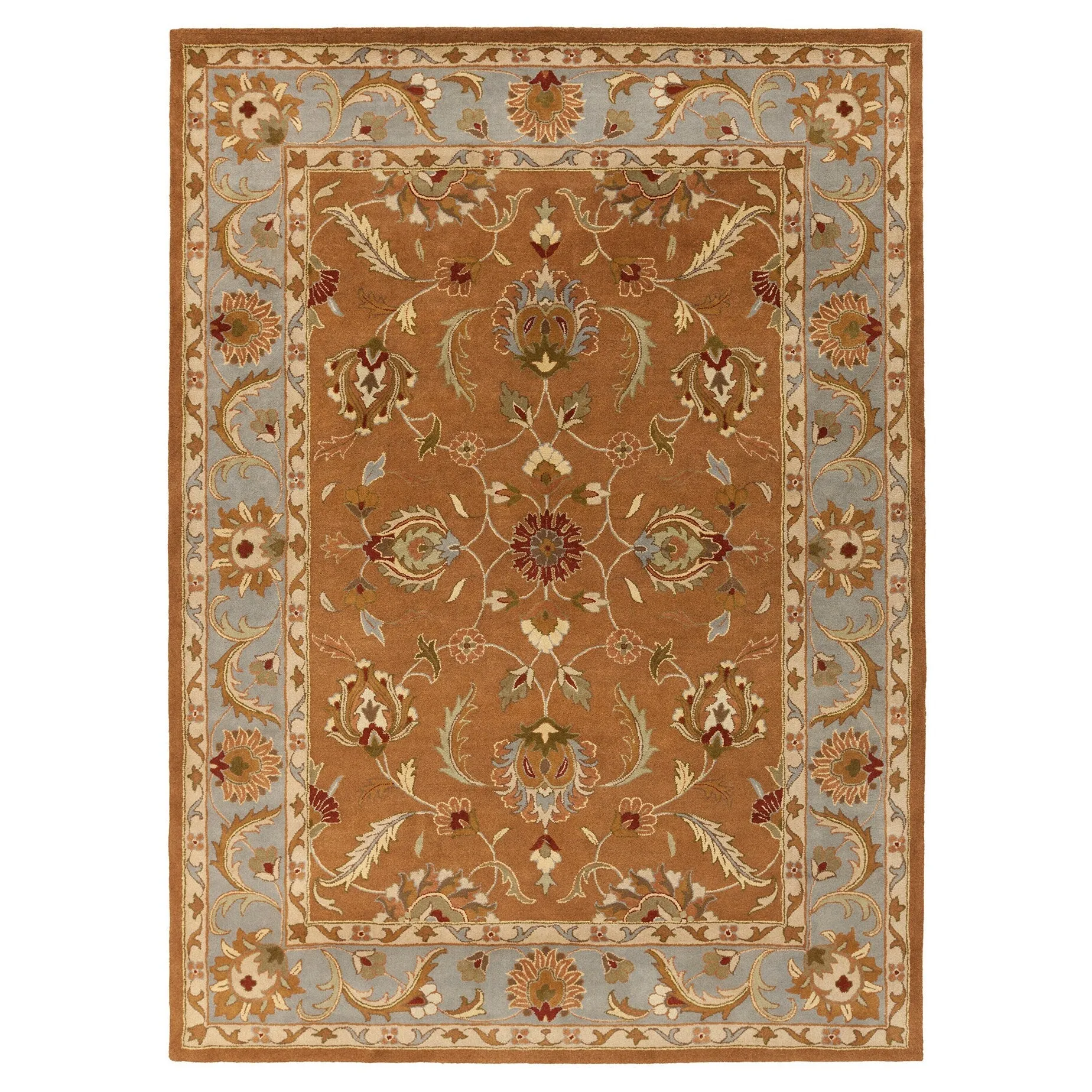 Copper Grove Karelini Hand-Tufted Bordered Traditional Wool Rug