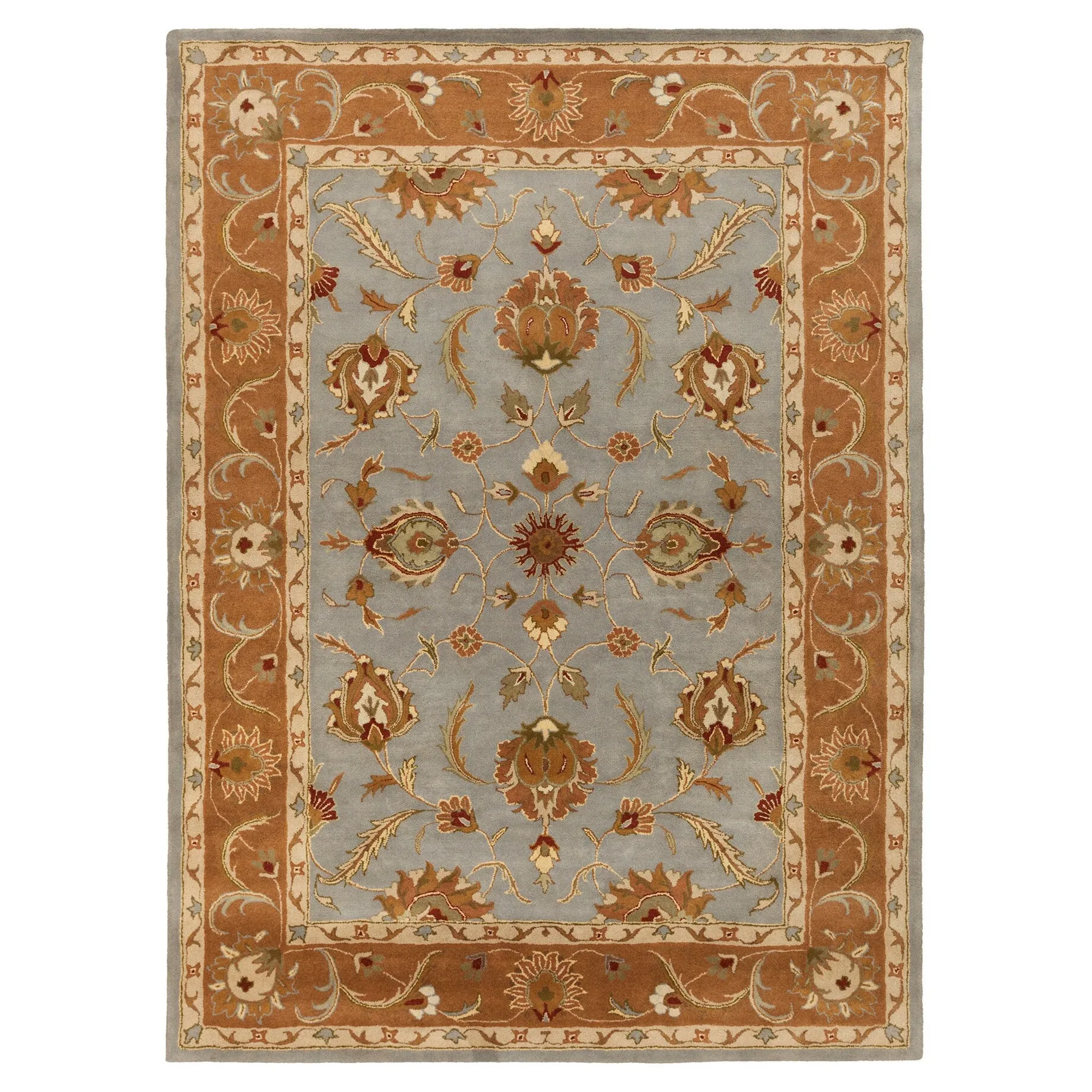 Copper Grove Karelini Hand-Tufted Bordered Traditional Wool Rug