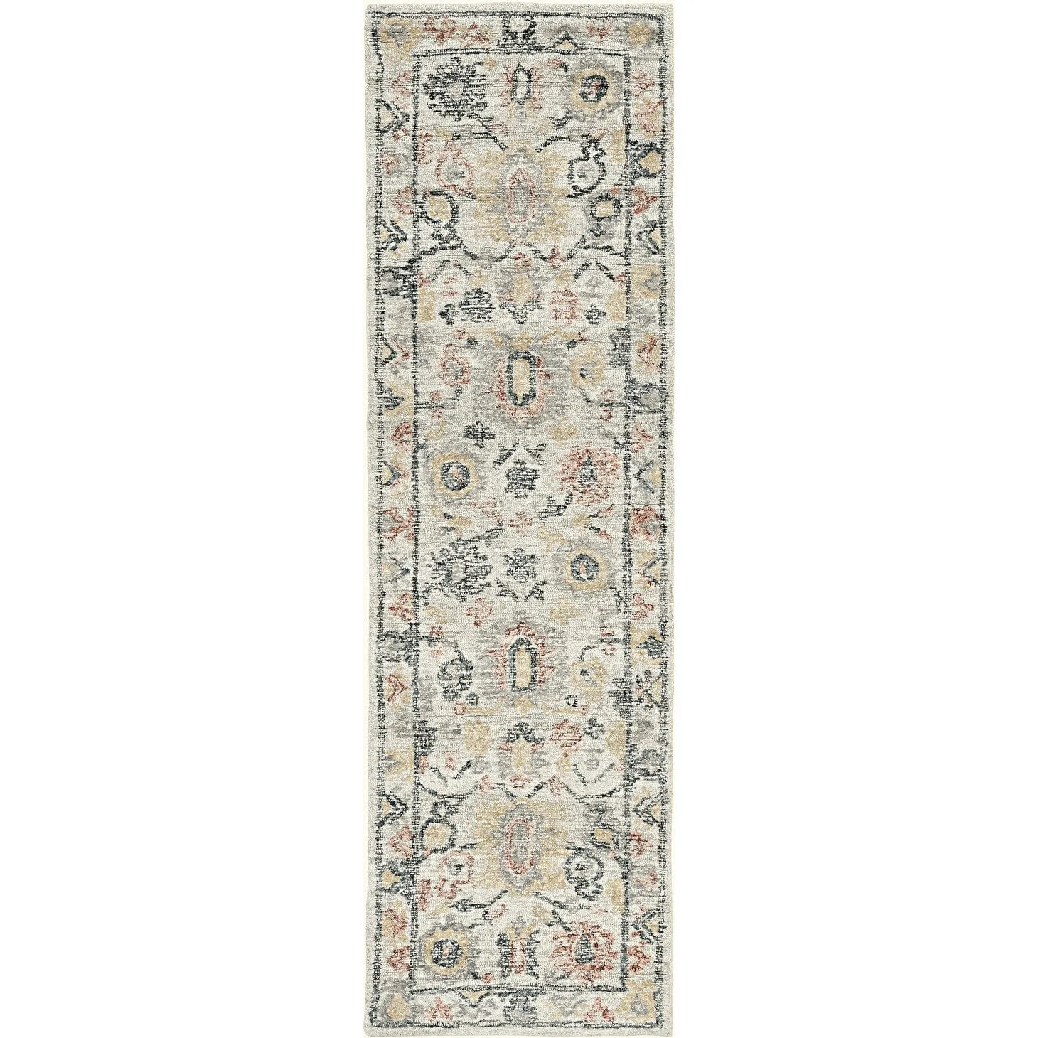 Copper Grove Rodan Hand-Tufted Floral Scroll Rug