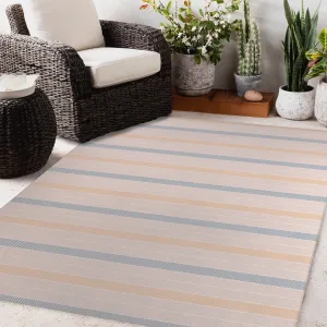 COUNTRY CLUB PEACHY Outdoor Rug By Becky Bailey