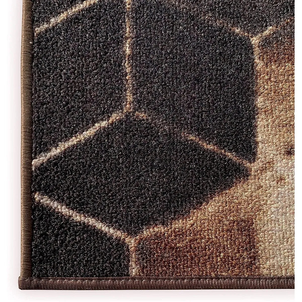 Custom Size Cubes Abstract 31 Inch Wide Non-Slip Stair Runner Rug