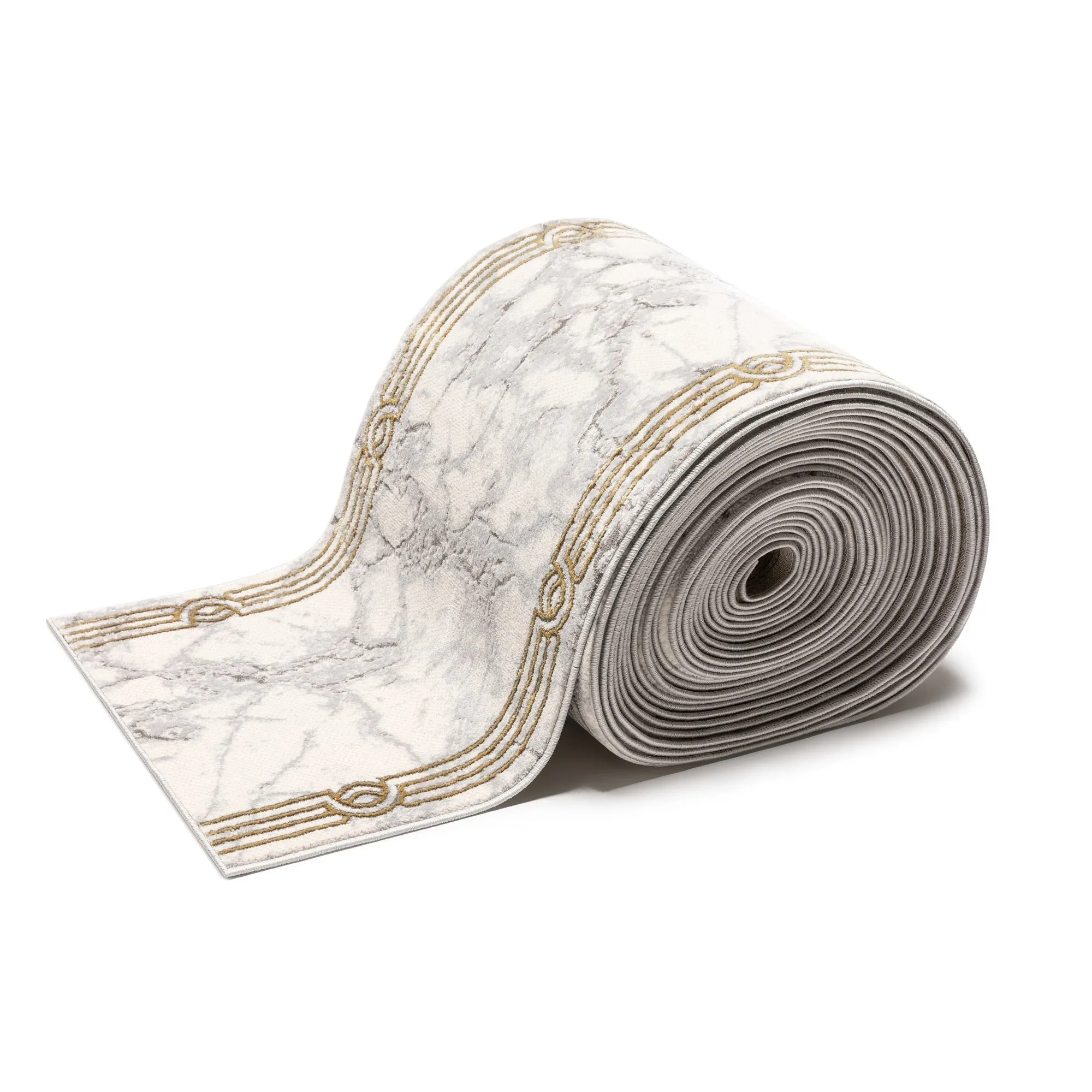 Custom Size Runner Fairmont Huntington Glam Marble Border Stair Rug