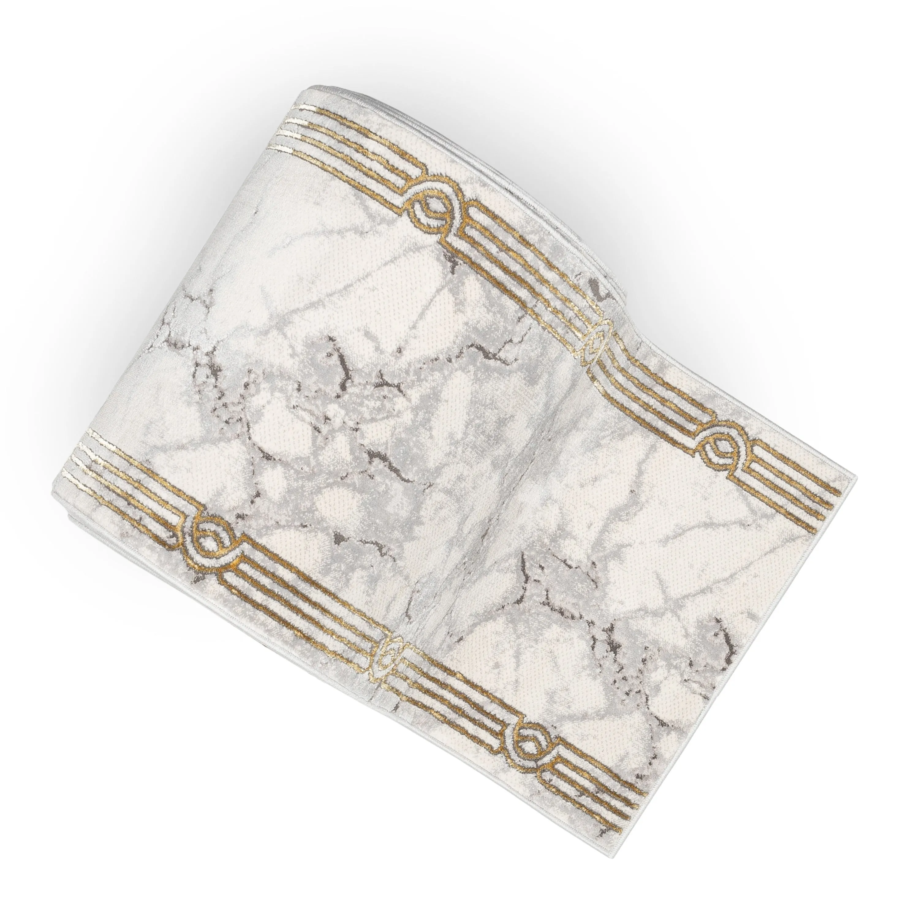Custom Size Runner Fairmont Huntington Glam Marble Border Stair Rug