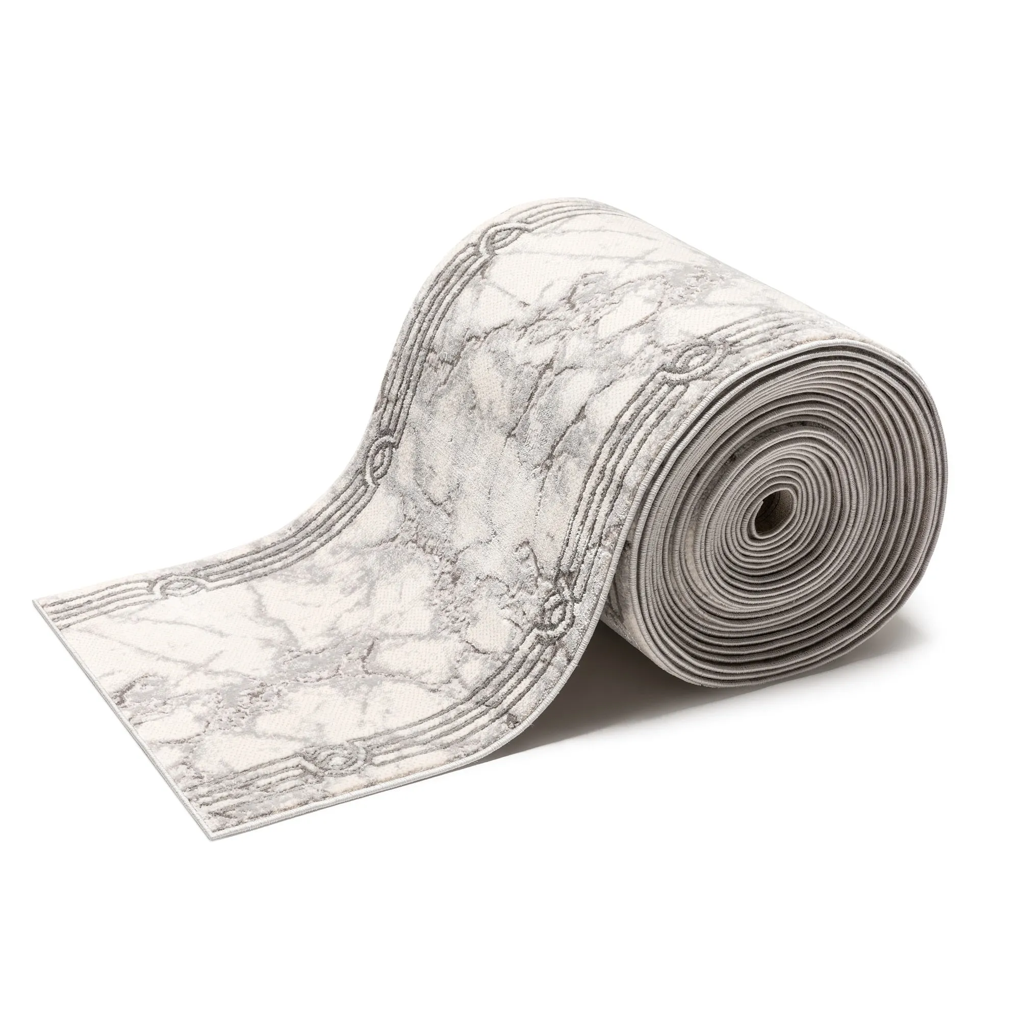 Custom Size Runner Fairmont Huntington Glam Marble Border Stair Rug