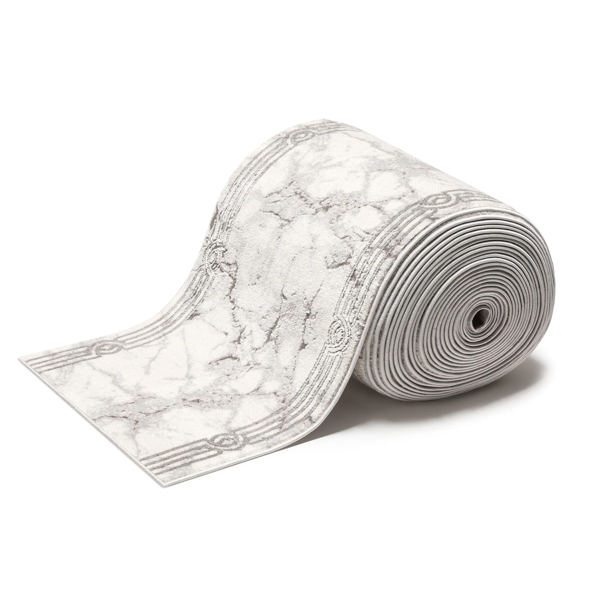 Custom Size Runner Fairmont Huntington Glam Marble Border Stair Rug
