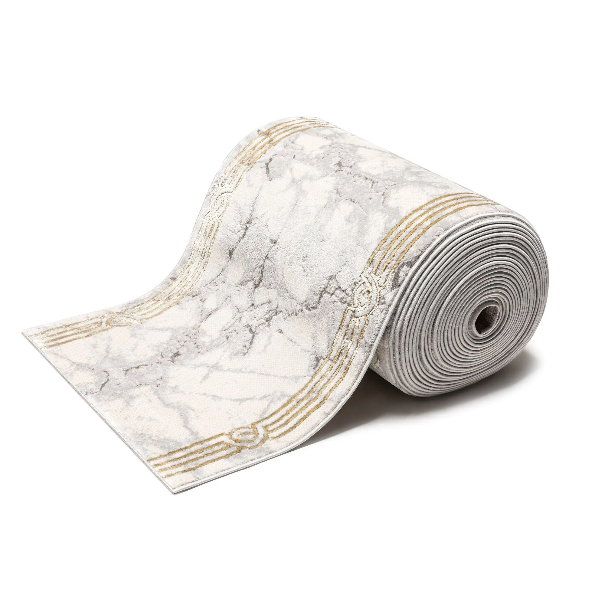 Custom Size Runner Fairmont Huntington Glam Marble Border Stair Rug