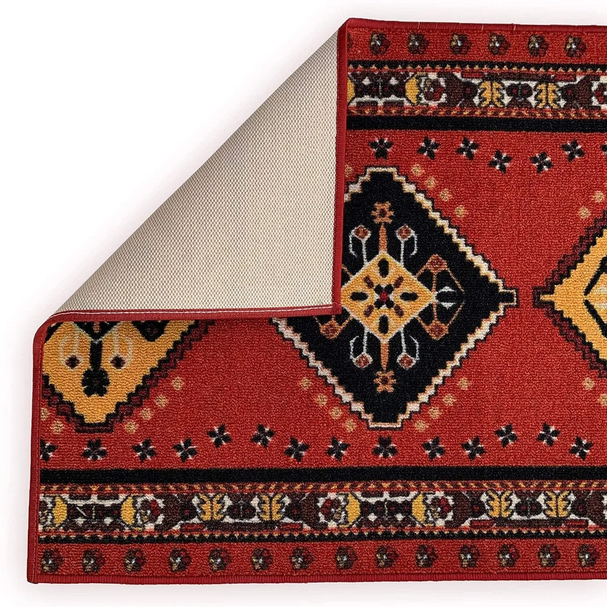Custom Size Southwestern 26 Inch Wide Non-Slip Stair Runner Rug