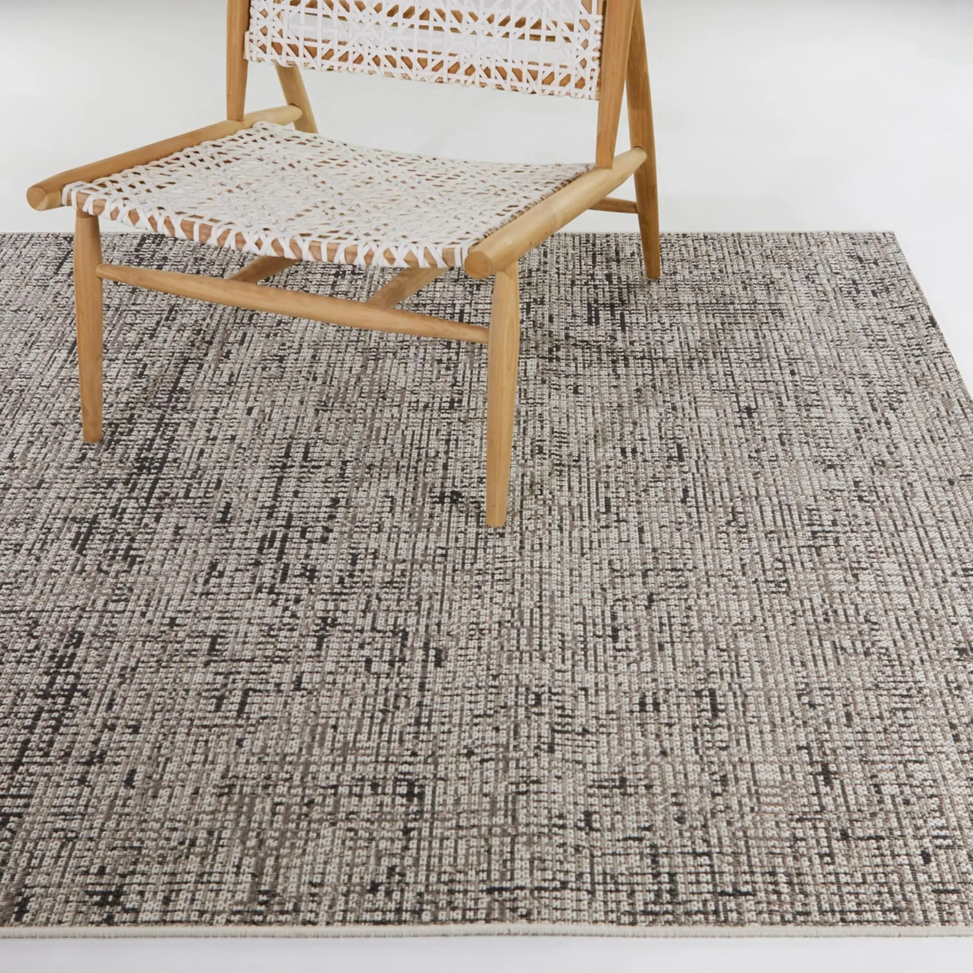 Cyrus Textured Abstract Indoor/Outdoor Area Rug