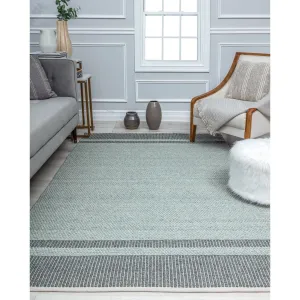Daphne Farmhouse Border Area Rug