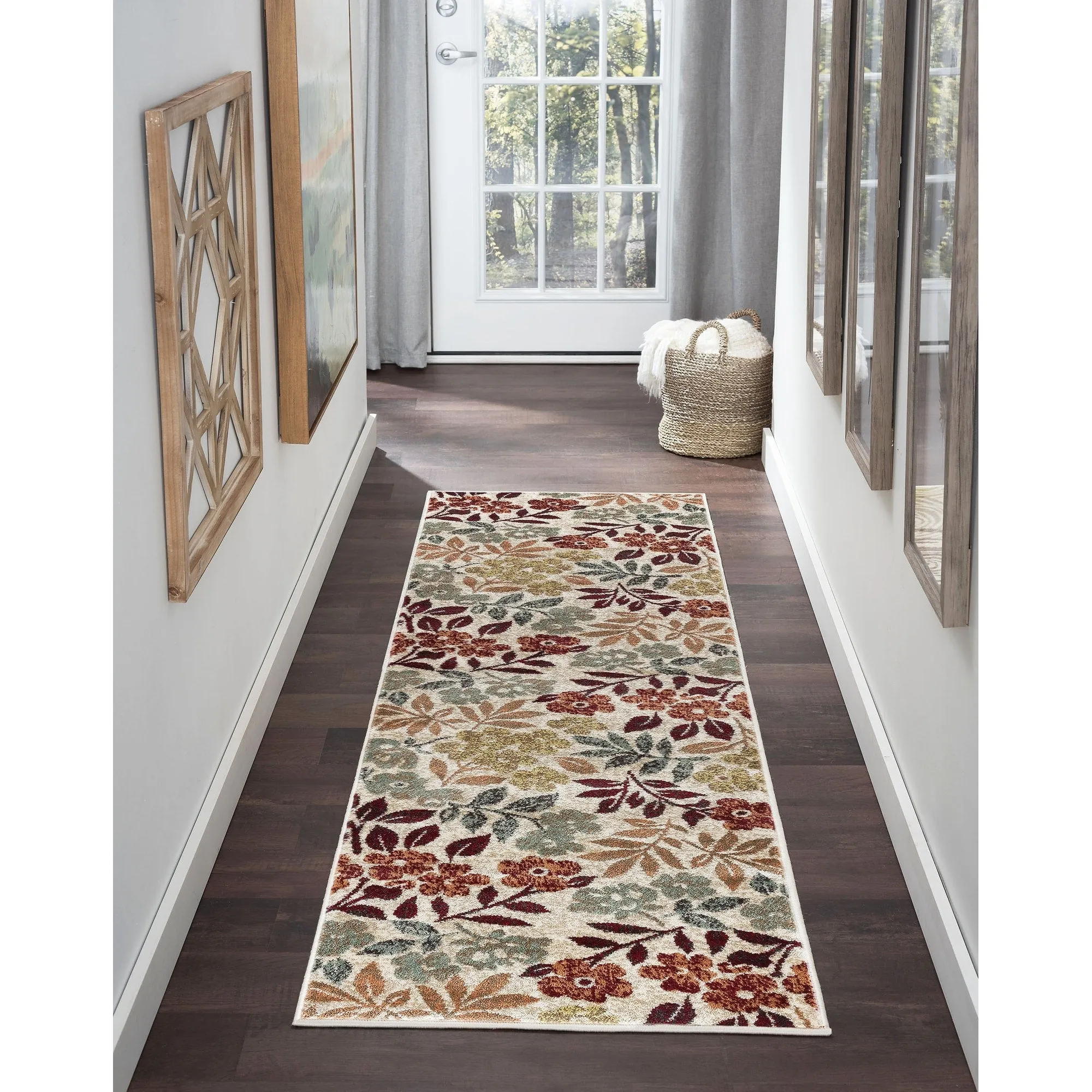 Decora Shabby Chic Floral Indoor Area Rug