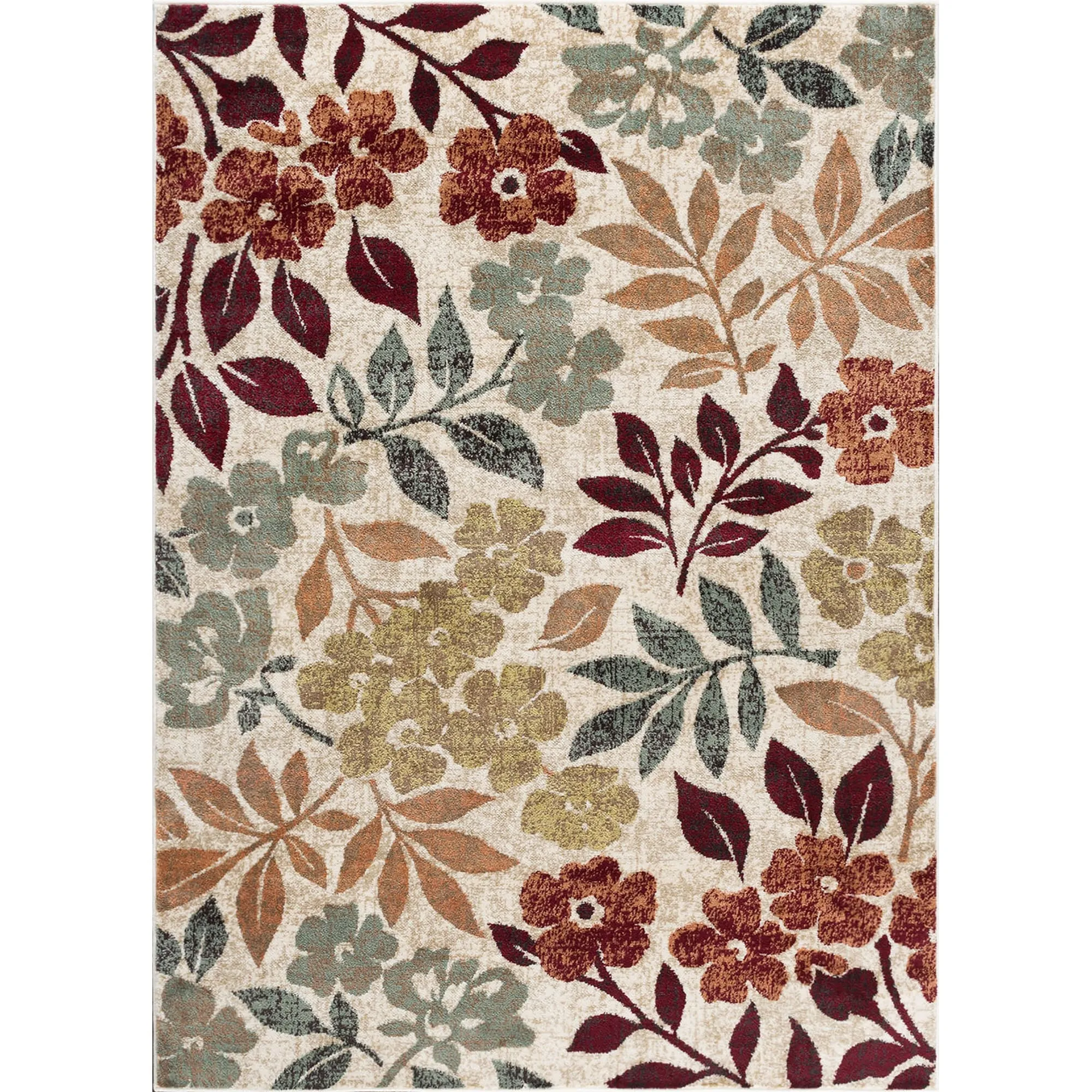 Decora Shabby Chic Floral Indoor Area Rug