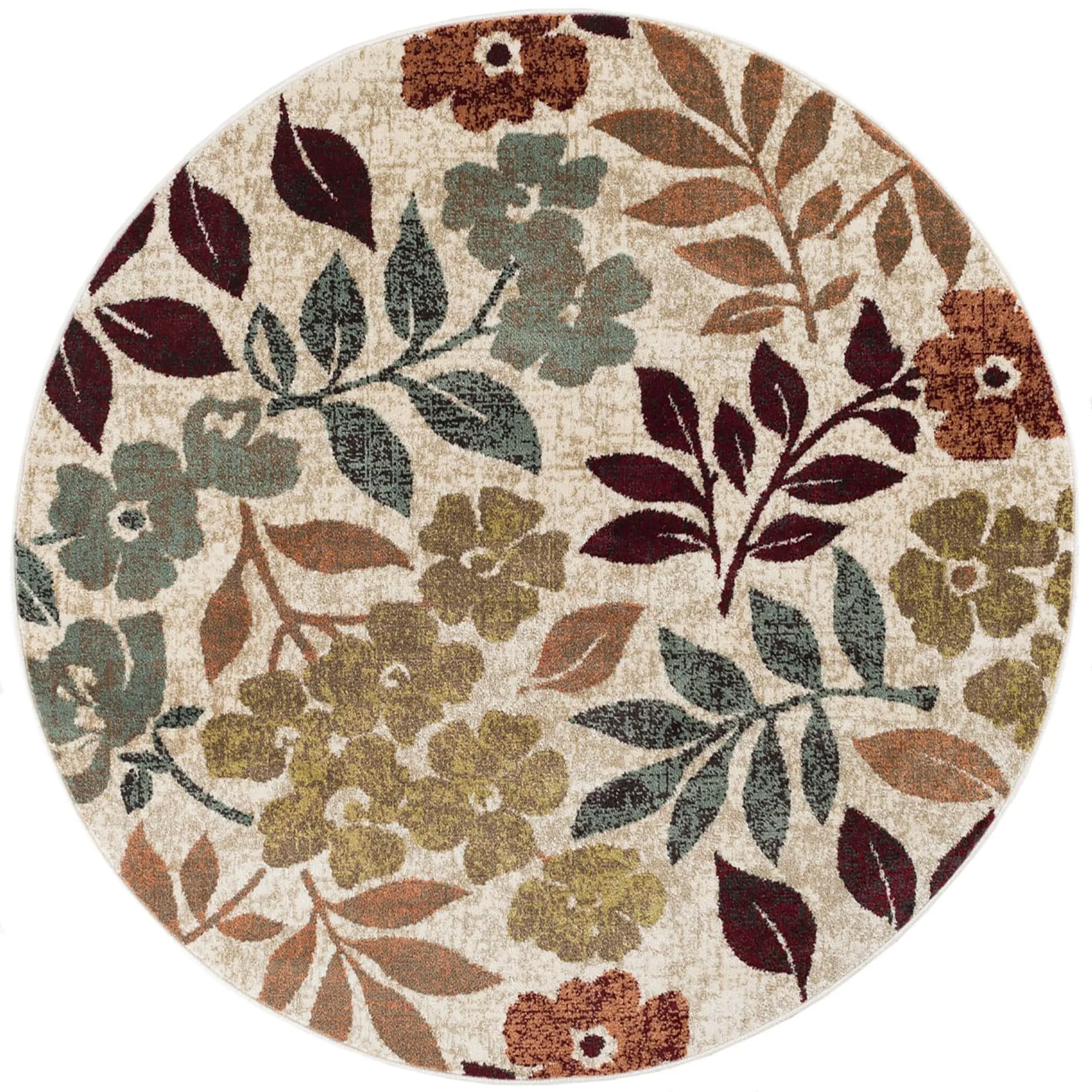 Decora Shabby Chic Floral Indoor Area Rug