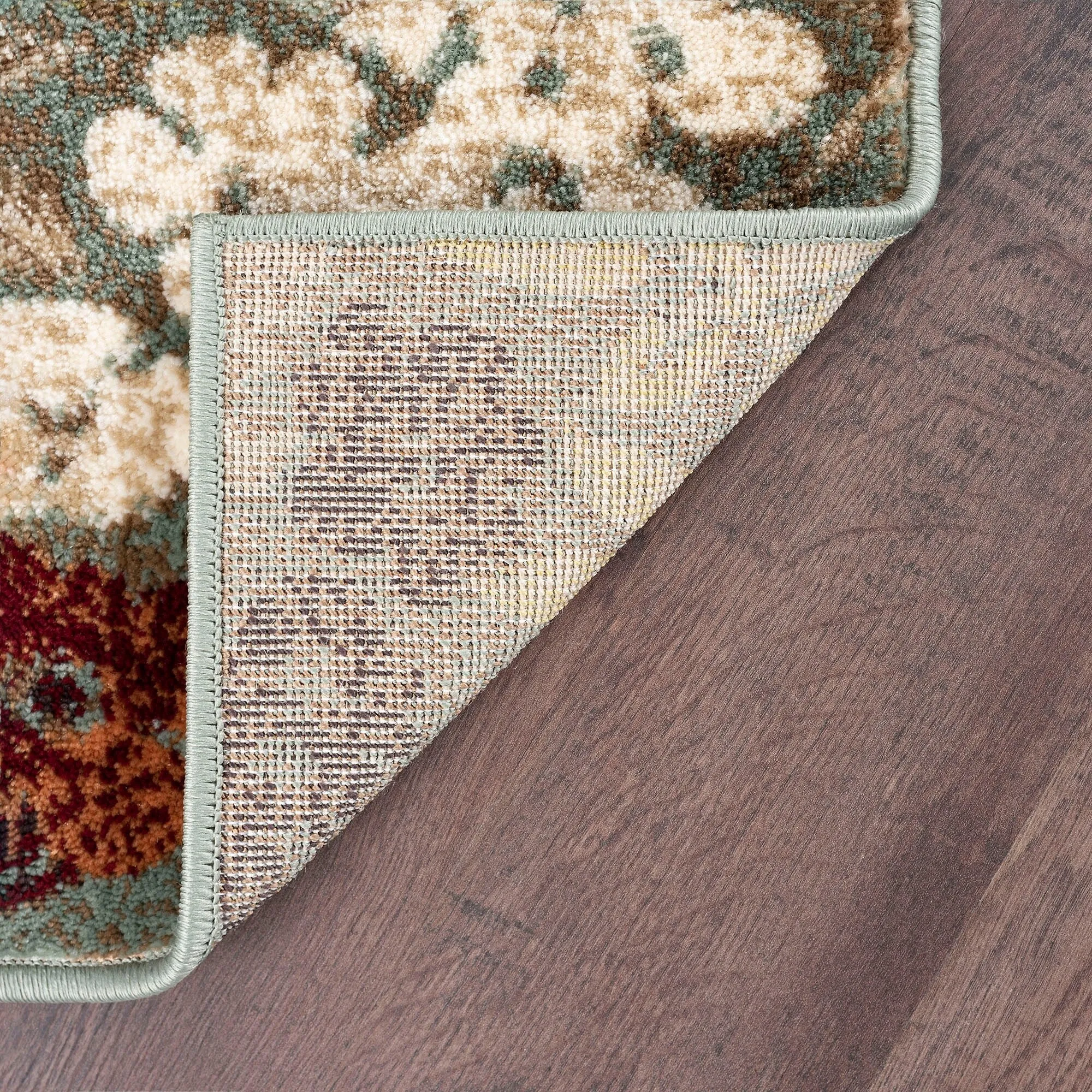 Decora Shabby Chic Floral Indoor Area Rug
