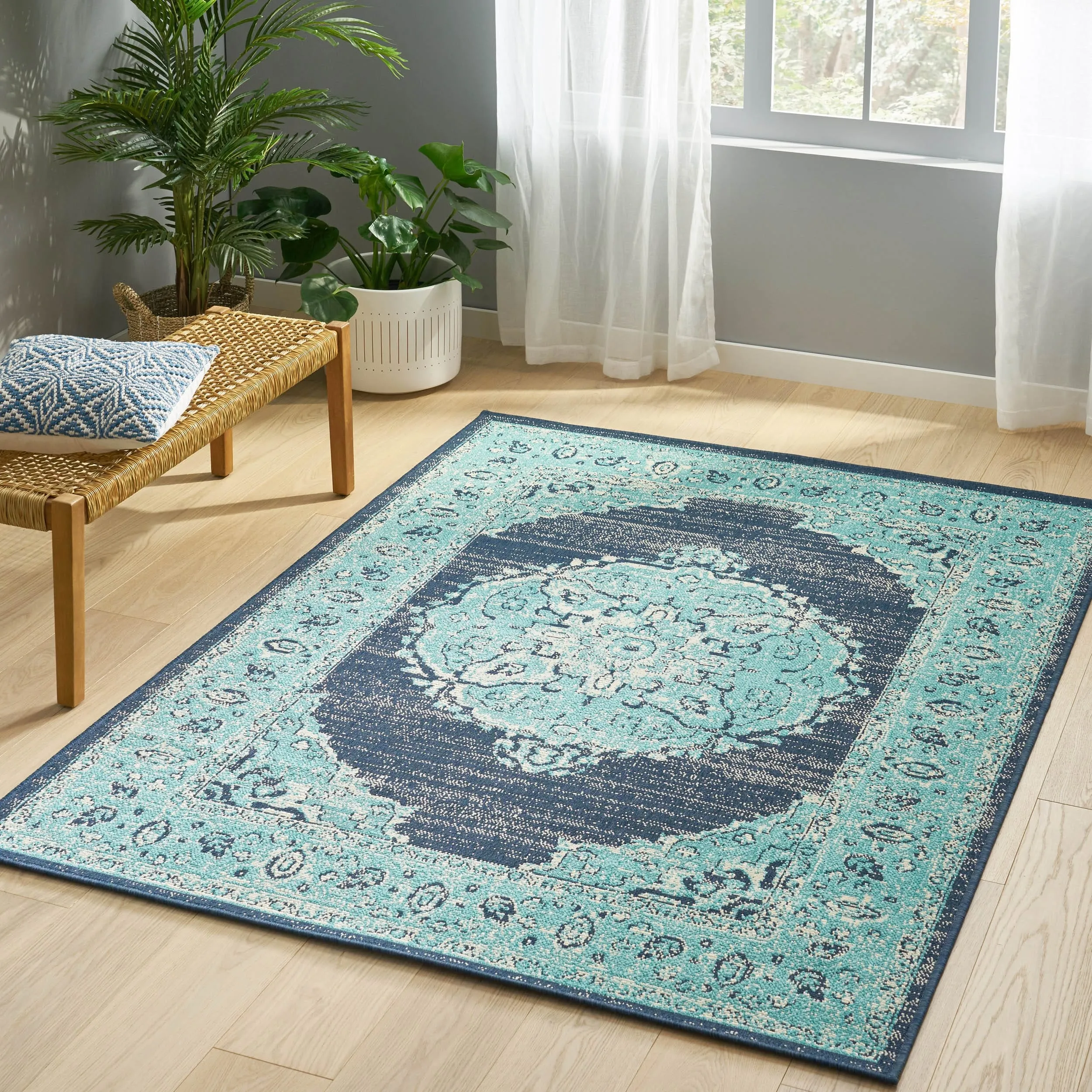 Derudder Indoor and Outdoor Area Rug by Christopher Knight Home