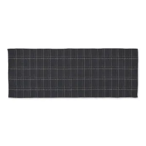 DII French Blue Variegated Plaid Recycled Yarn Rug (Set of 2) - Big