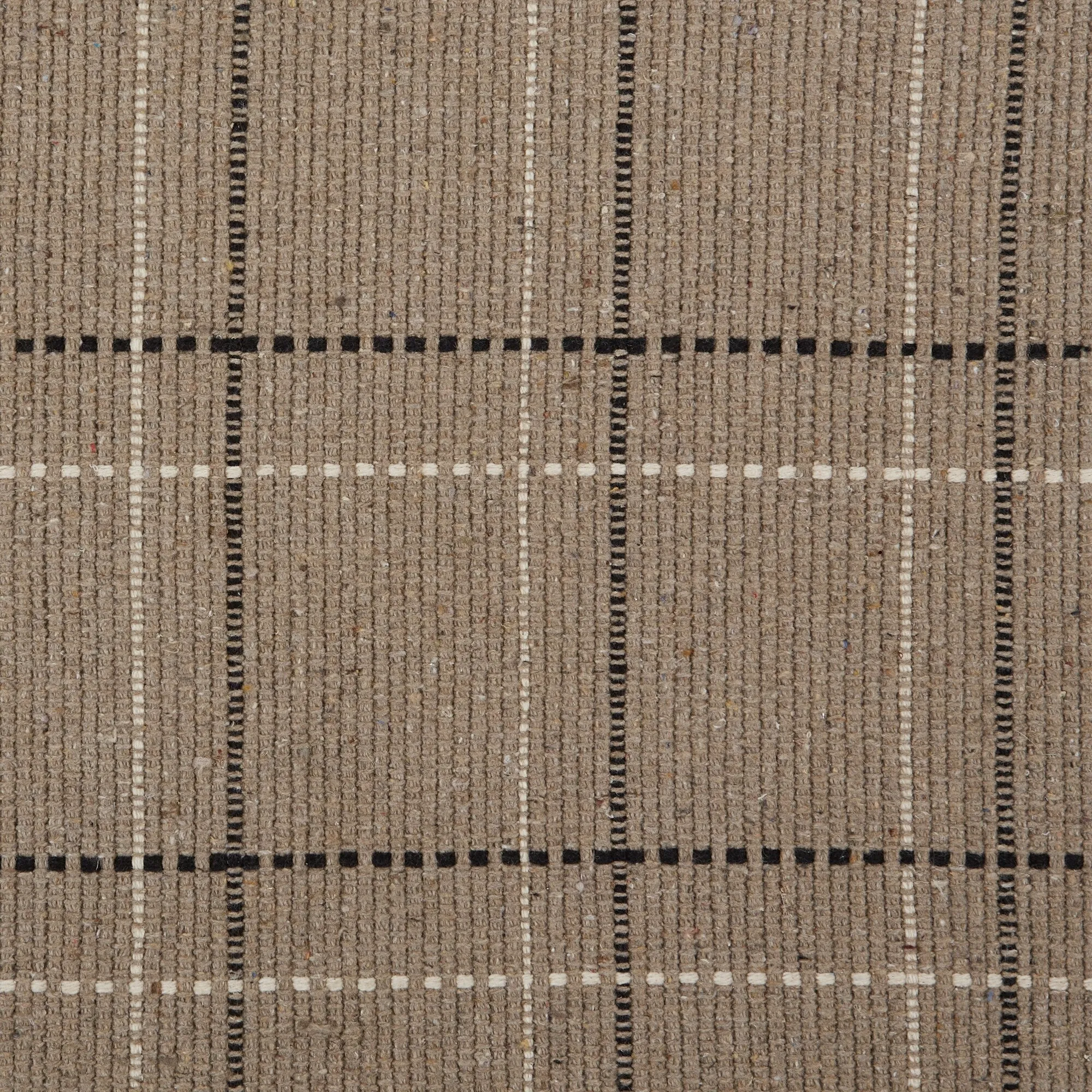DII French Blue Variegated Plaid Recycled Yarn Rug (Set of 2) - Big