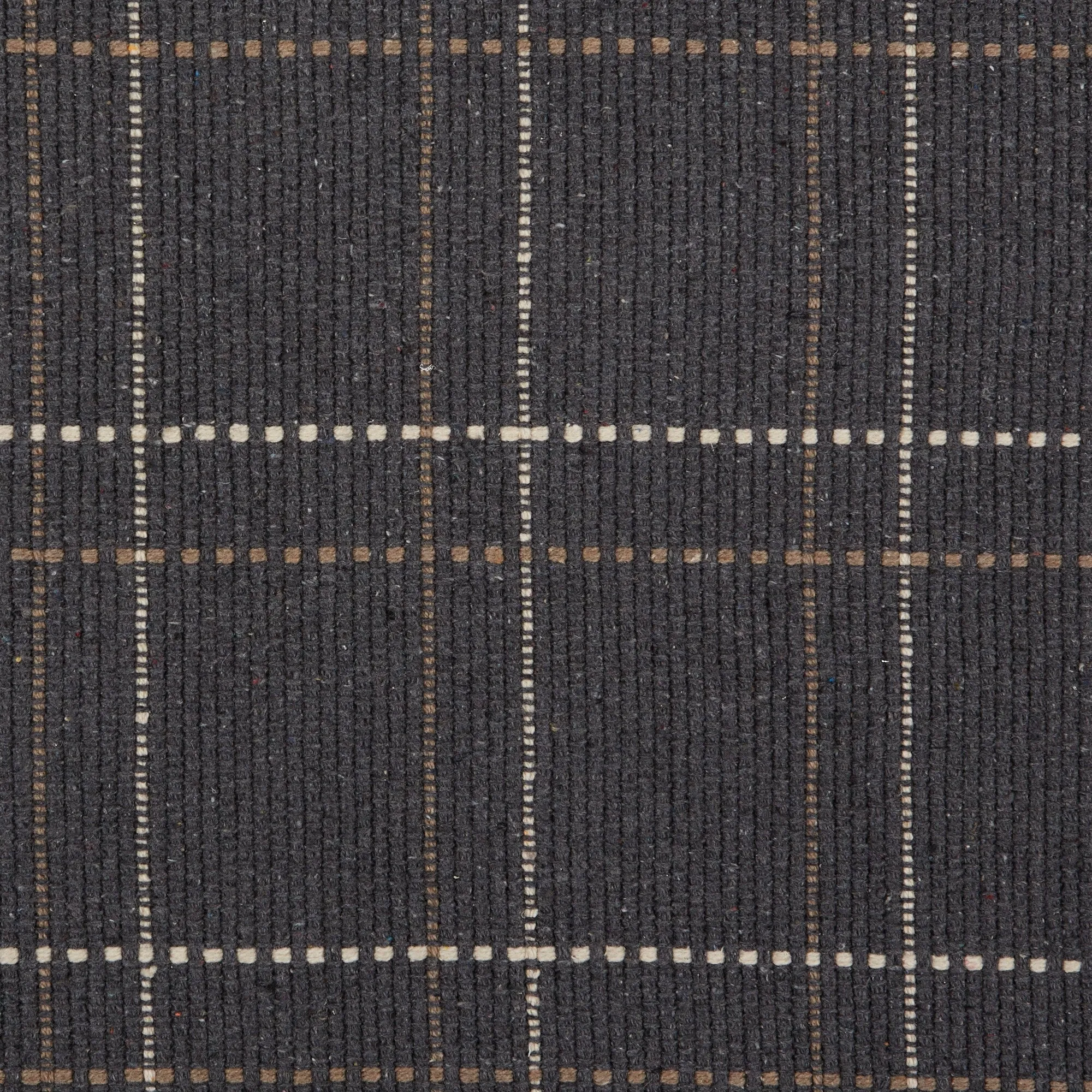 DII French Blue Variegated Plaid Recycled Yarn Rug (Set of 2) - Big