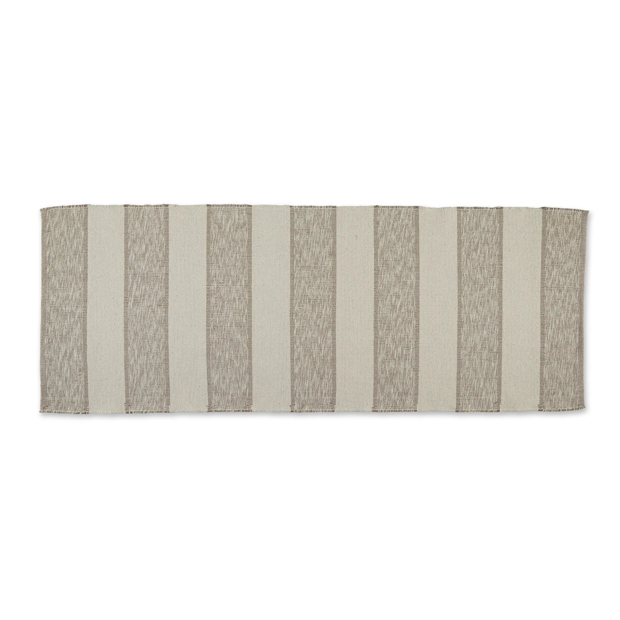 DII French Blue Variegated Plaid Recycled Yarn Rug (Set of 2) - Big