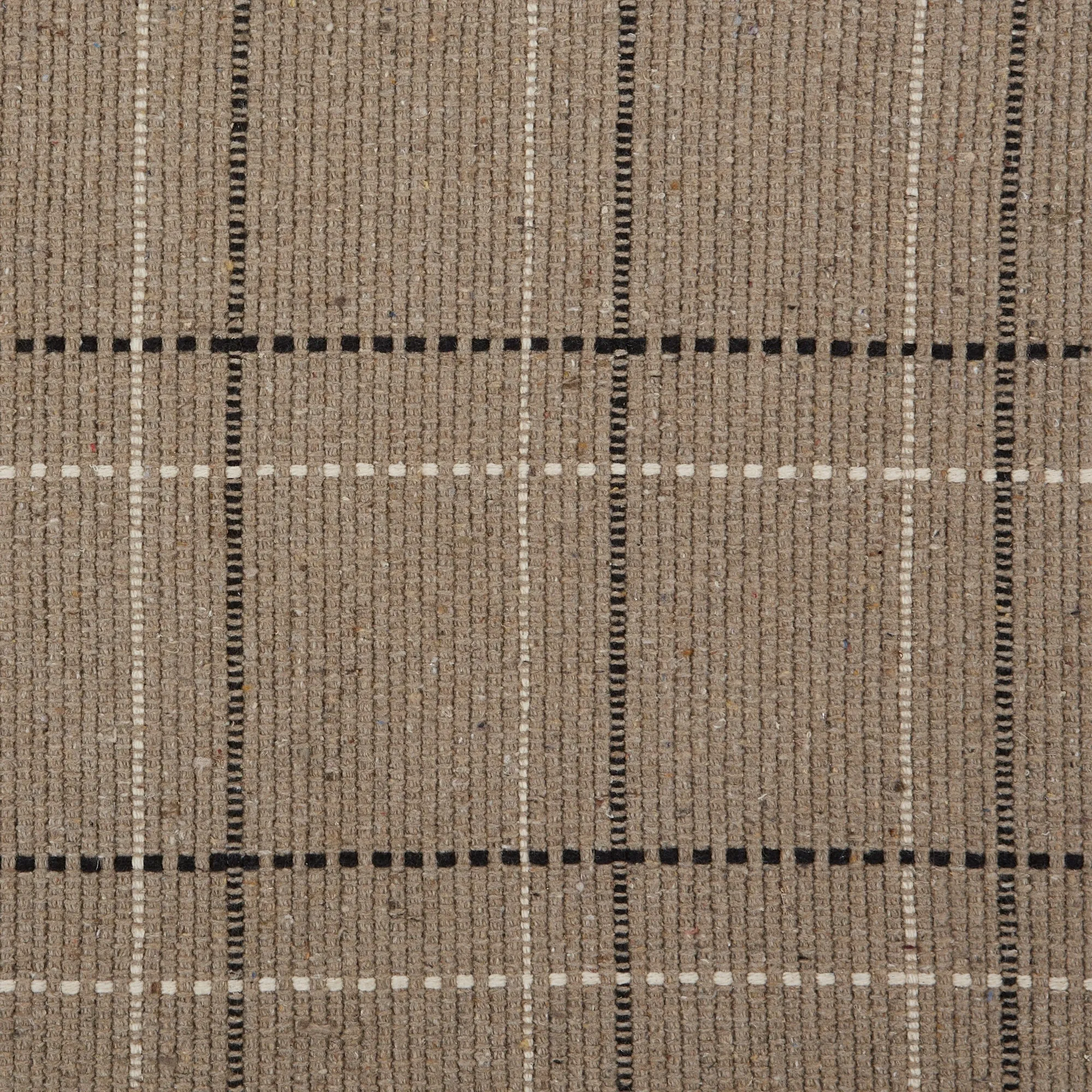 DII French Blue Variegated Plaid Recycled Yarn Rug (Set of 2) - Big