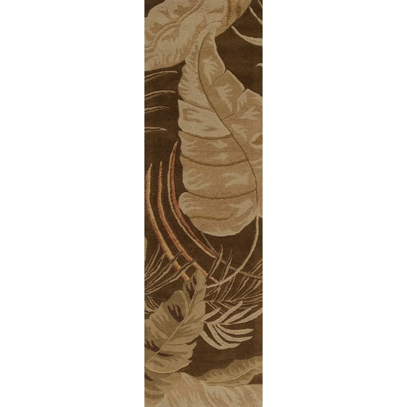 Domani Camila Mocha Tropics Hand-tufted Wool Area Rug