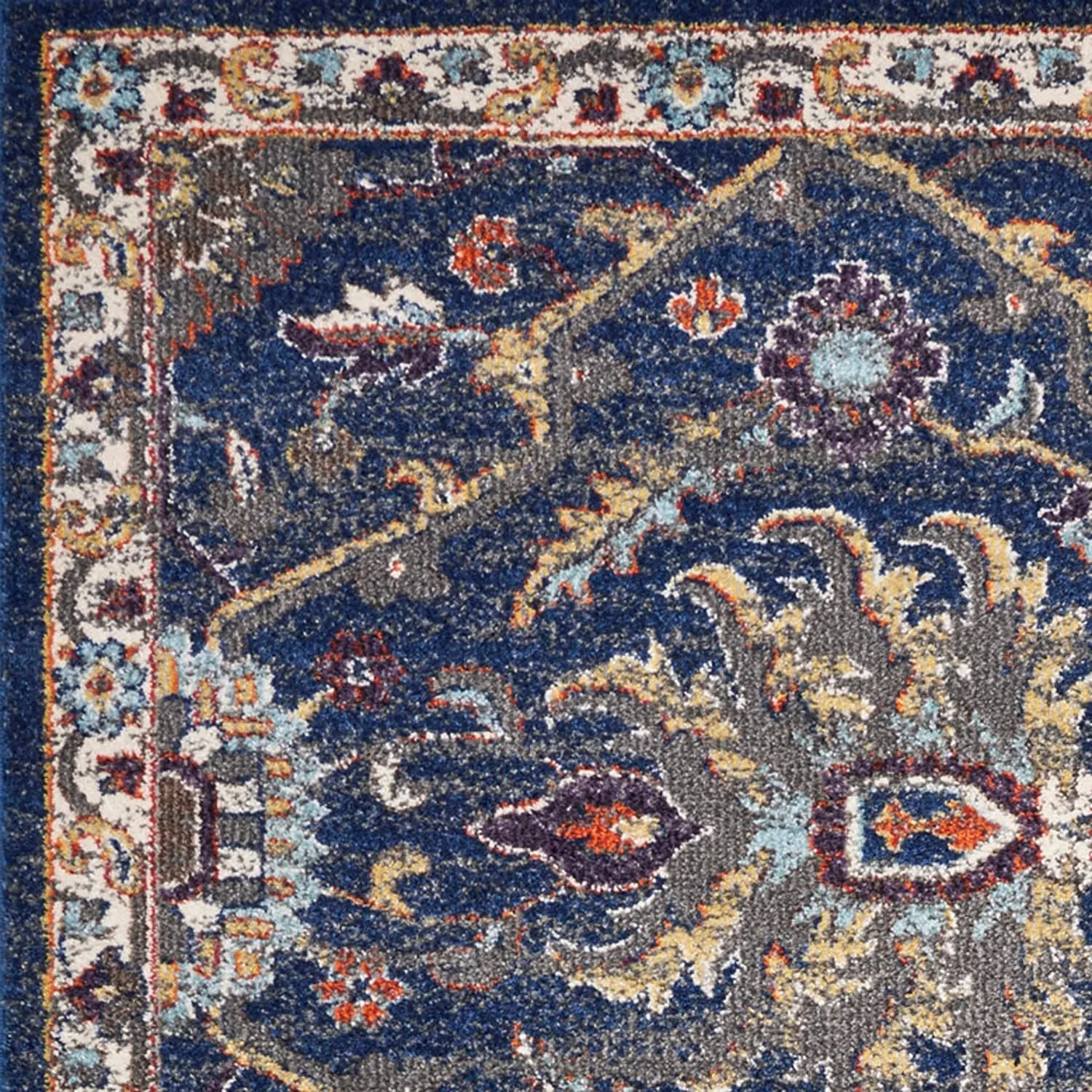 Domani Capri Persian Dreams Medallion Bordered Area Rug