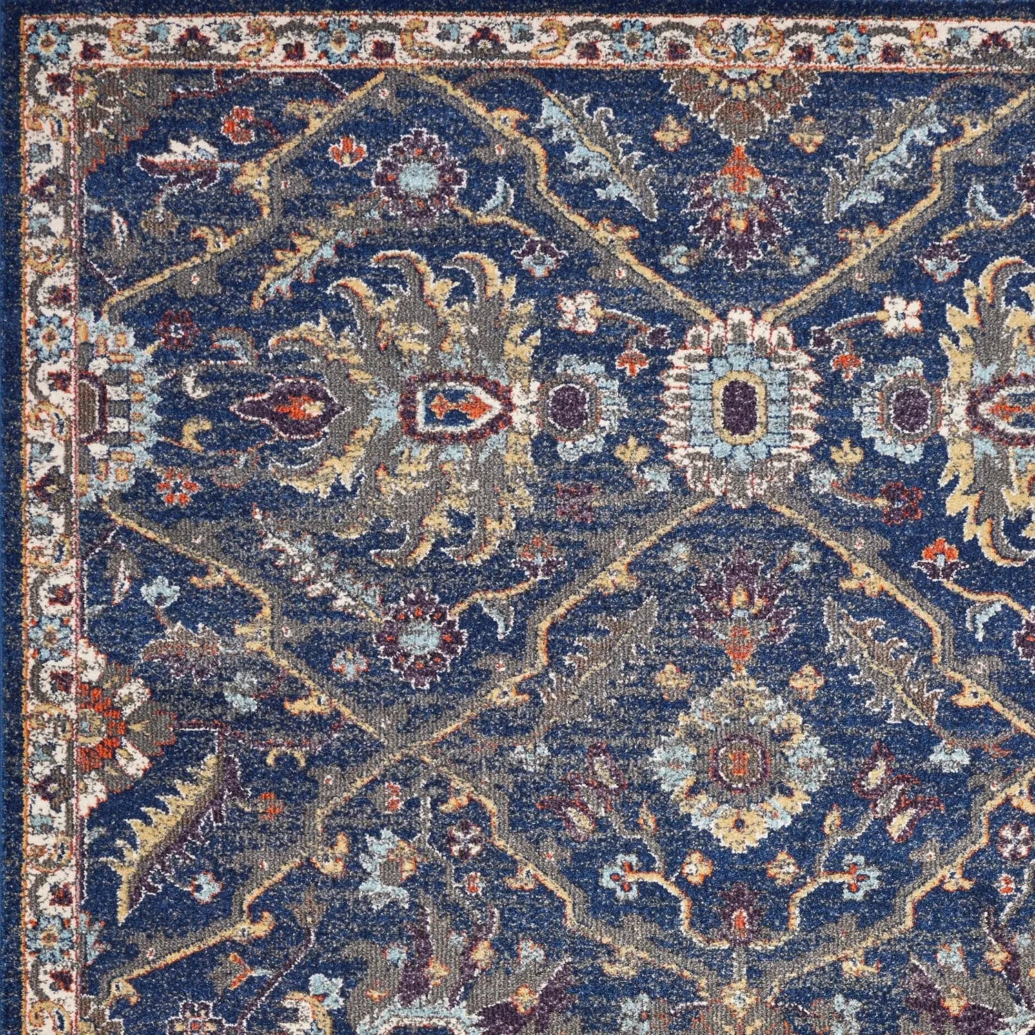 Domani Capri Persian Dreams Medallion Bordered Area Rug