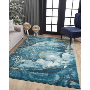 Domani Globe Modern Marble Area Rug