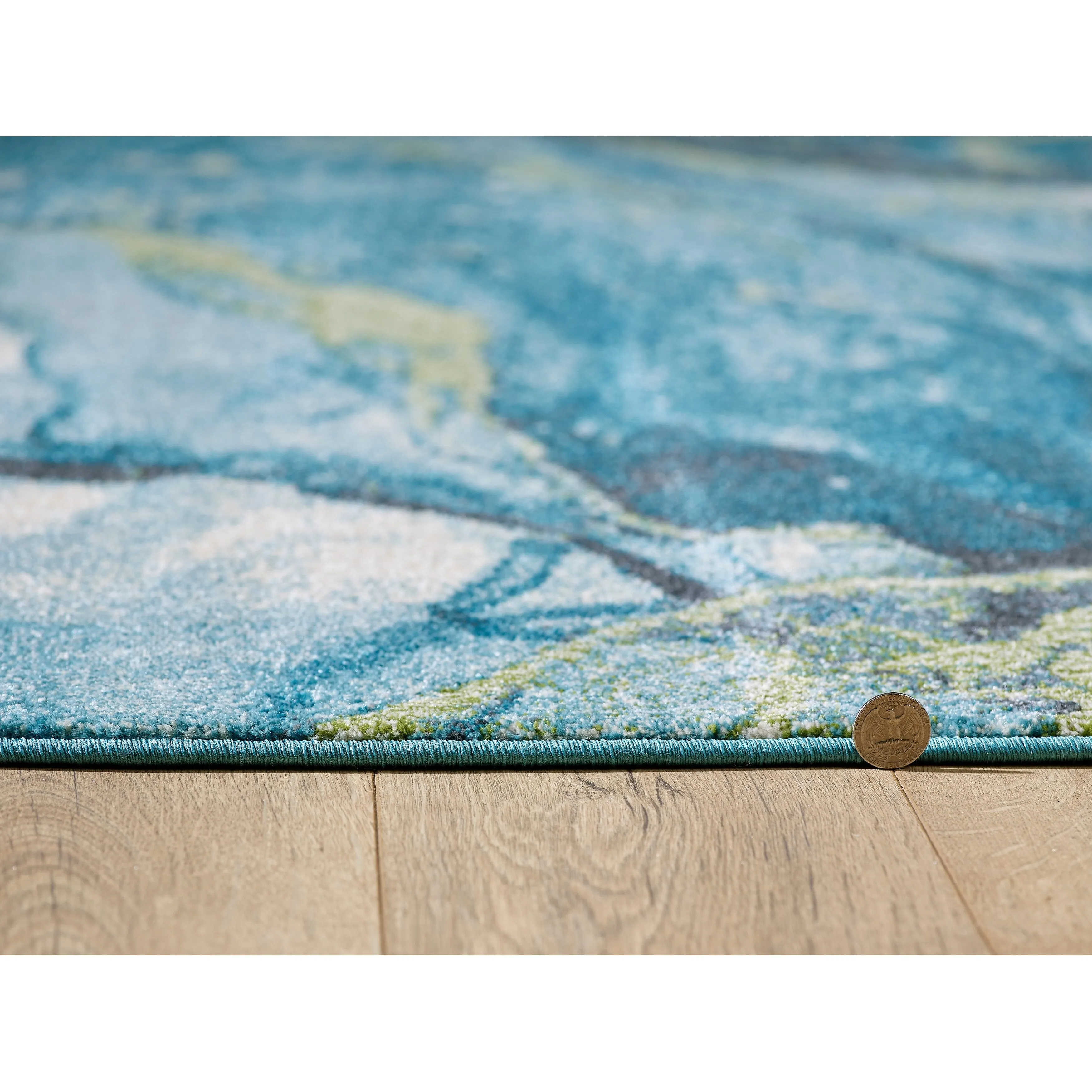 Domani Globe Modern Marble Area Rug