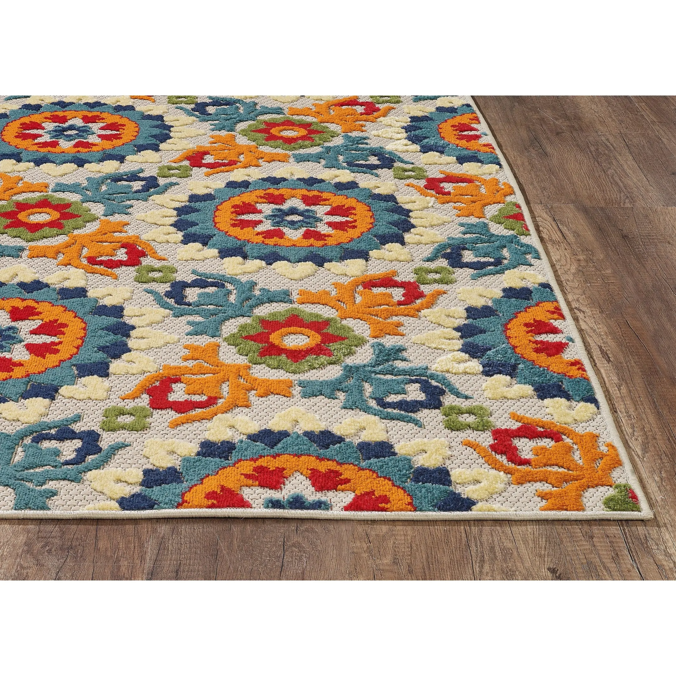 Domani Napa Floral Trellis Indoor/ Outdoor Rug