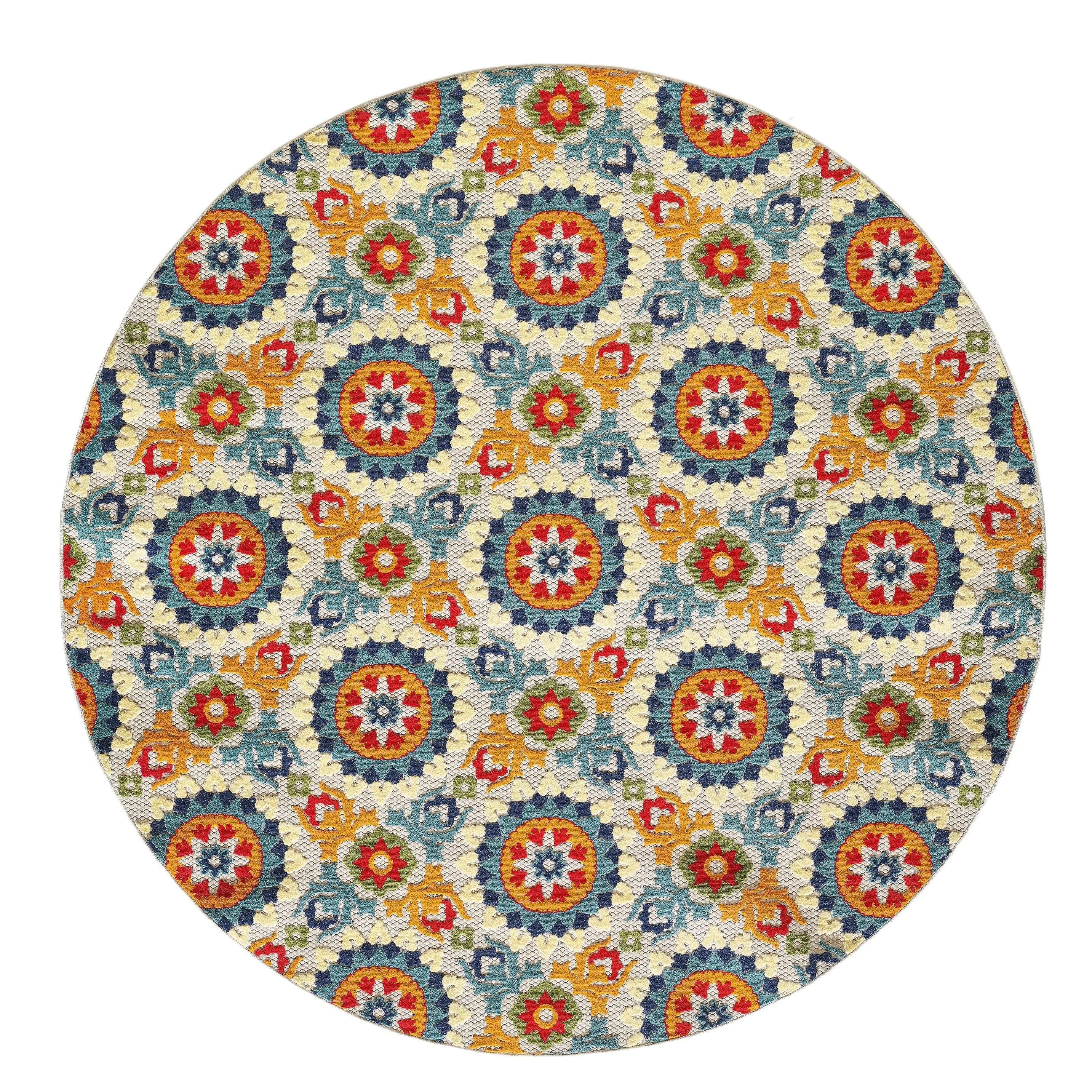 Domani Napa Floral Trellis Indoor/ Outdoor Rug