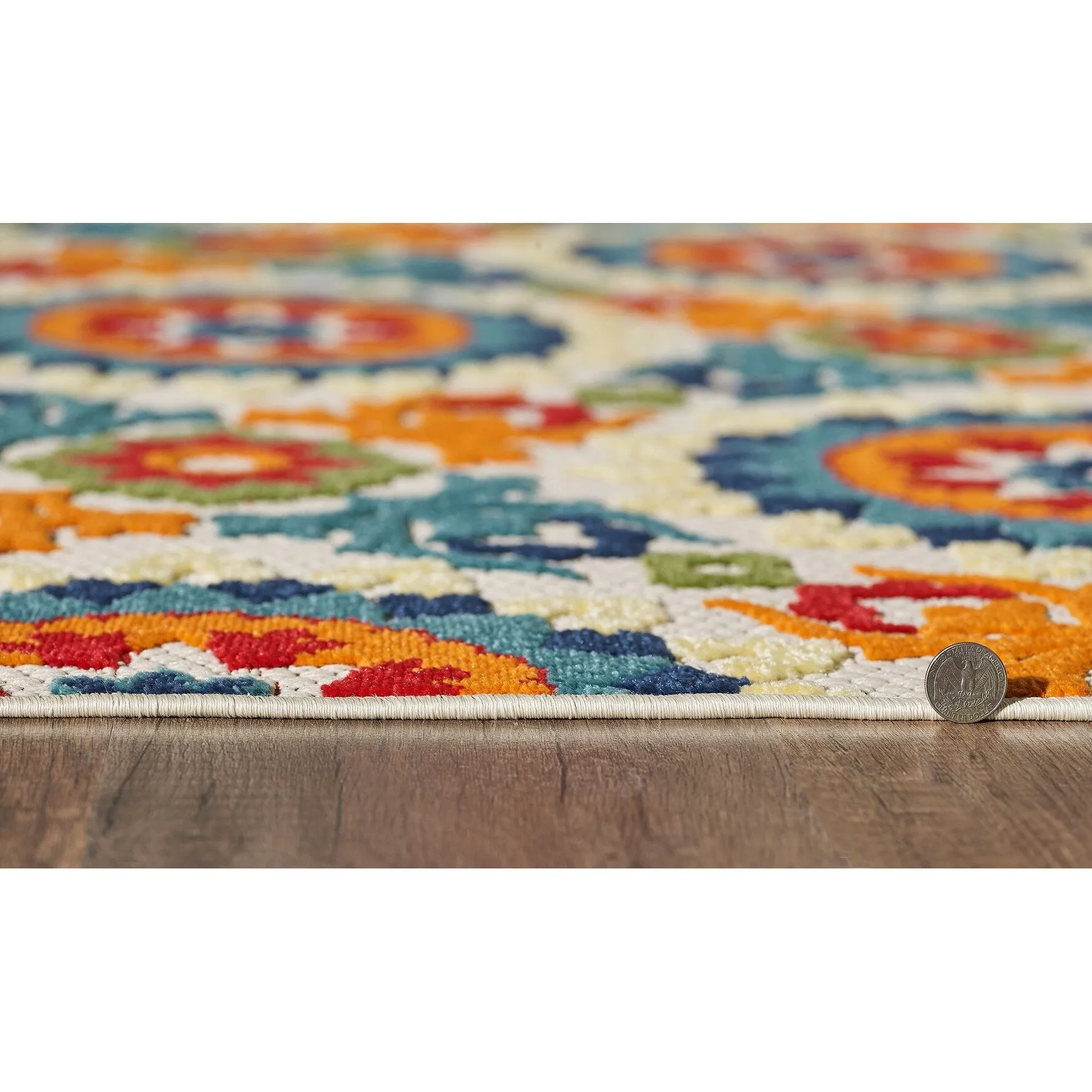 Domani Napa Floral Trellis Indoor/ Outdoor Rug