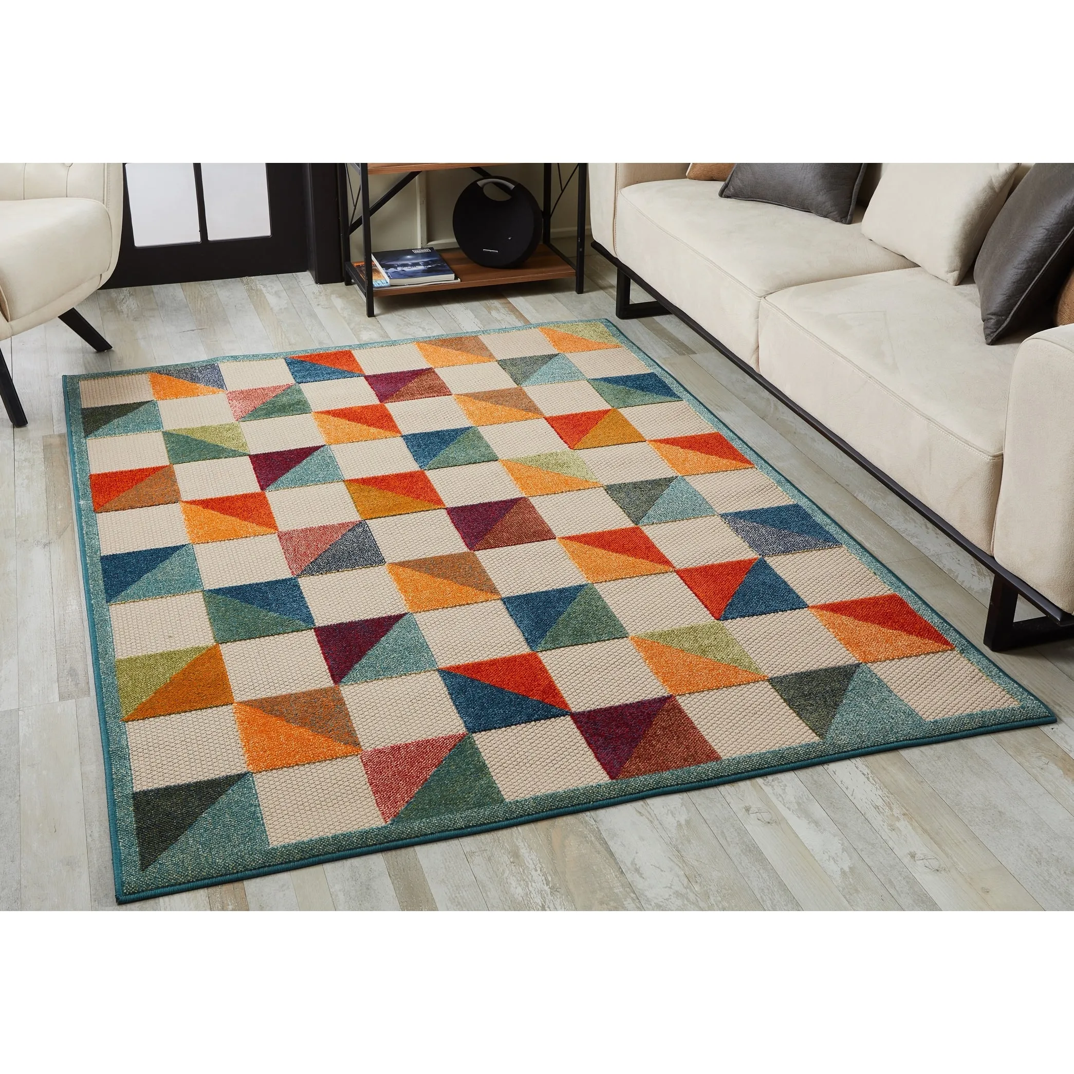 Domani Napa Geometric Ombre Indoor/ Outdoor Rug
