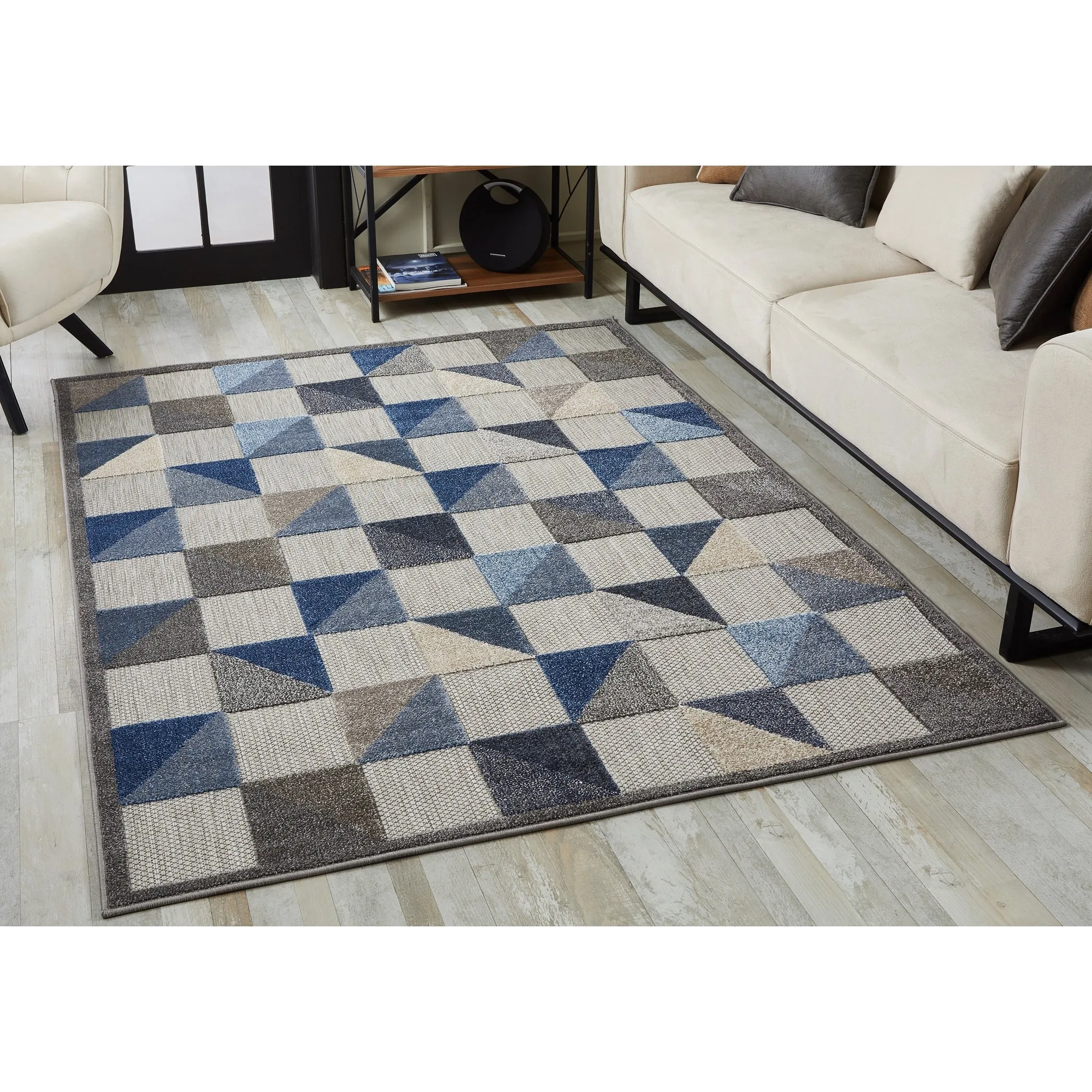 Domani Napa Geometric Ombre Indoor/ Outdoor Rug