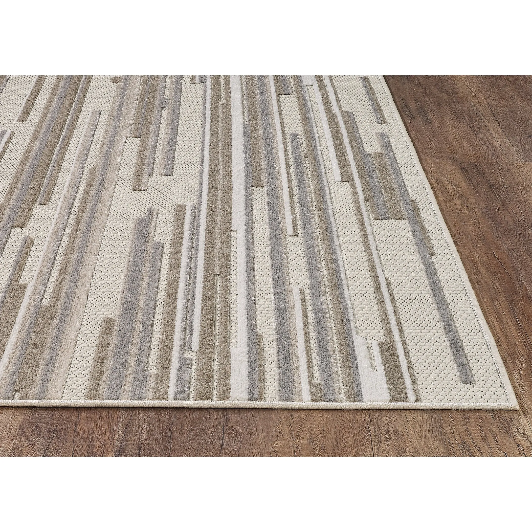 Domani Napa Ombre Textured Stripe Indoor/ Outdoor Rug