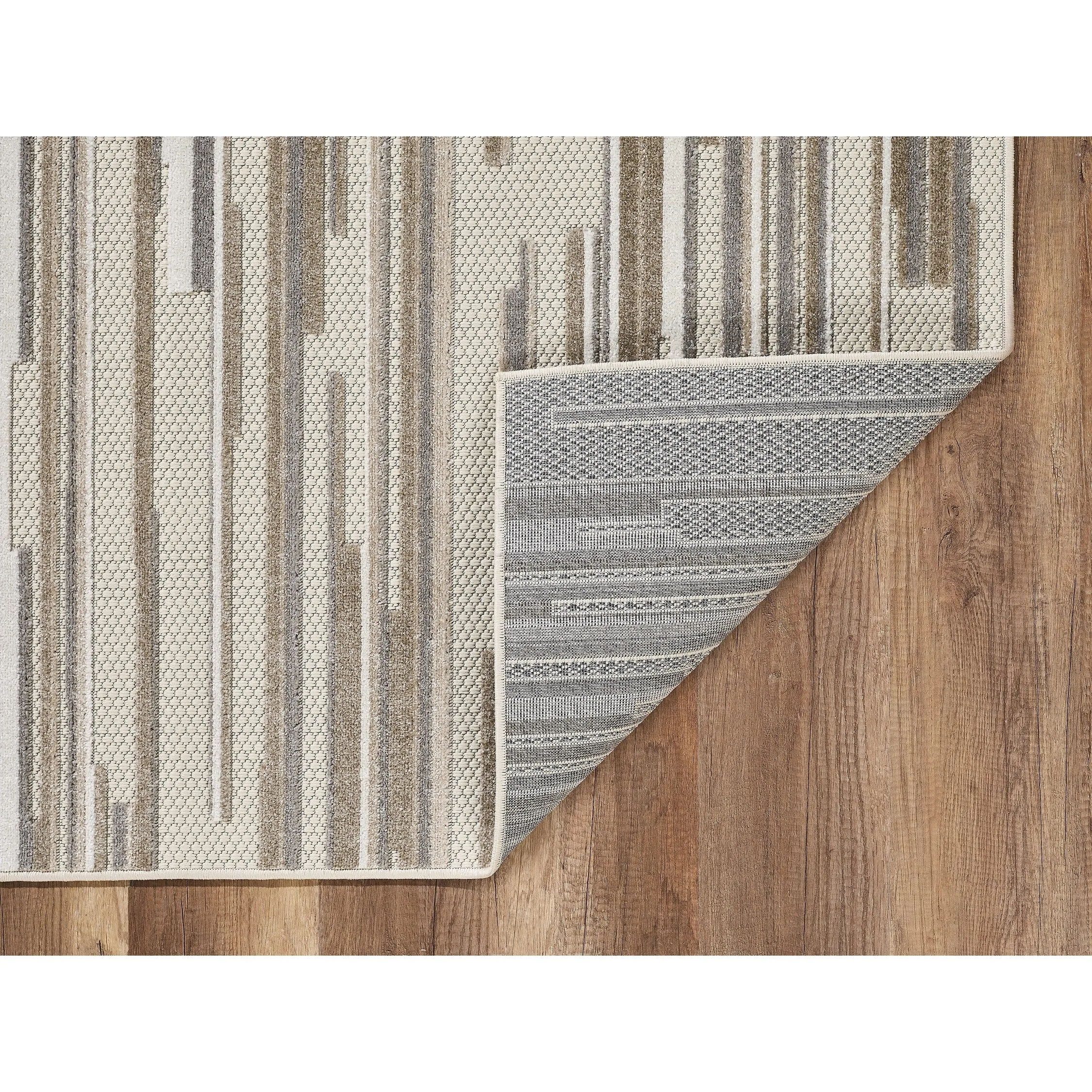Domani Napa Ombre Textured Stripe Indoor/ Outdoor Rug