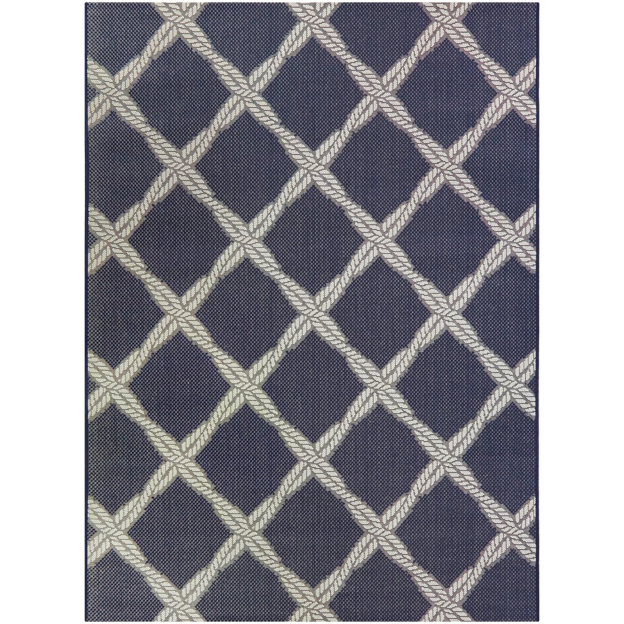 Doyle Nautical Trellis Indoor/Outdoor Area Rug