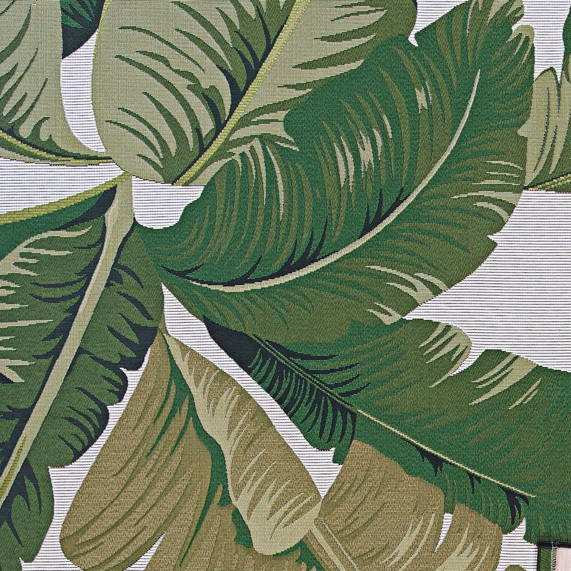 Dream Decor Rugs Gelato Tropical Palm Green Ivory Outdoor Area Rug