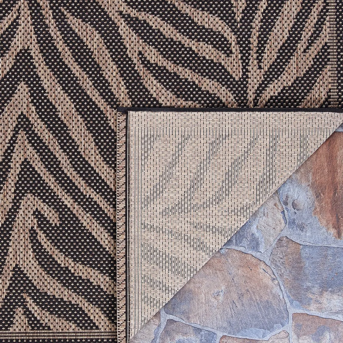 Dream Decor Rugs Pergola Cape Black Brown Indoor Outdoor Area Rug