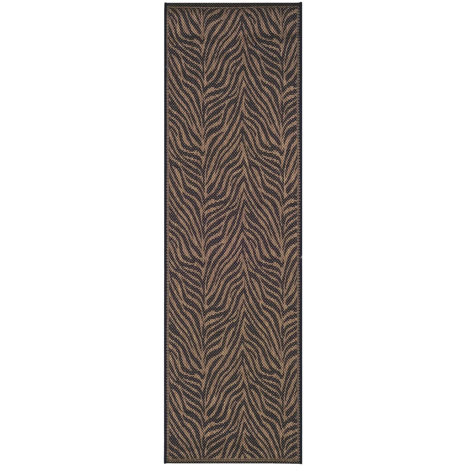 Dream Decor Rugs Pergola Cape Black Brown Indoor Outdoor Area Rug